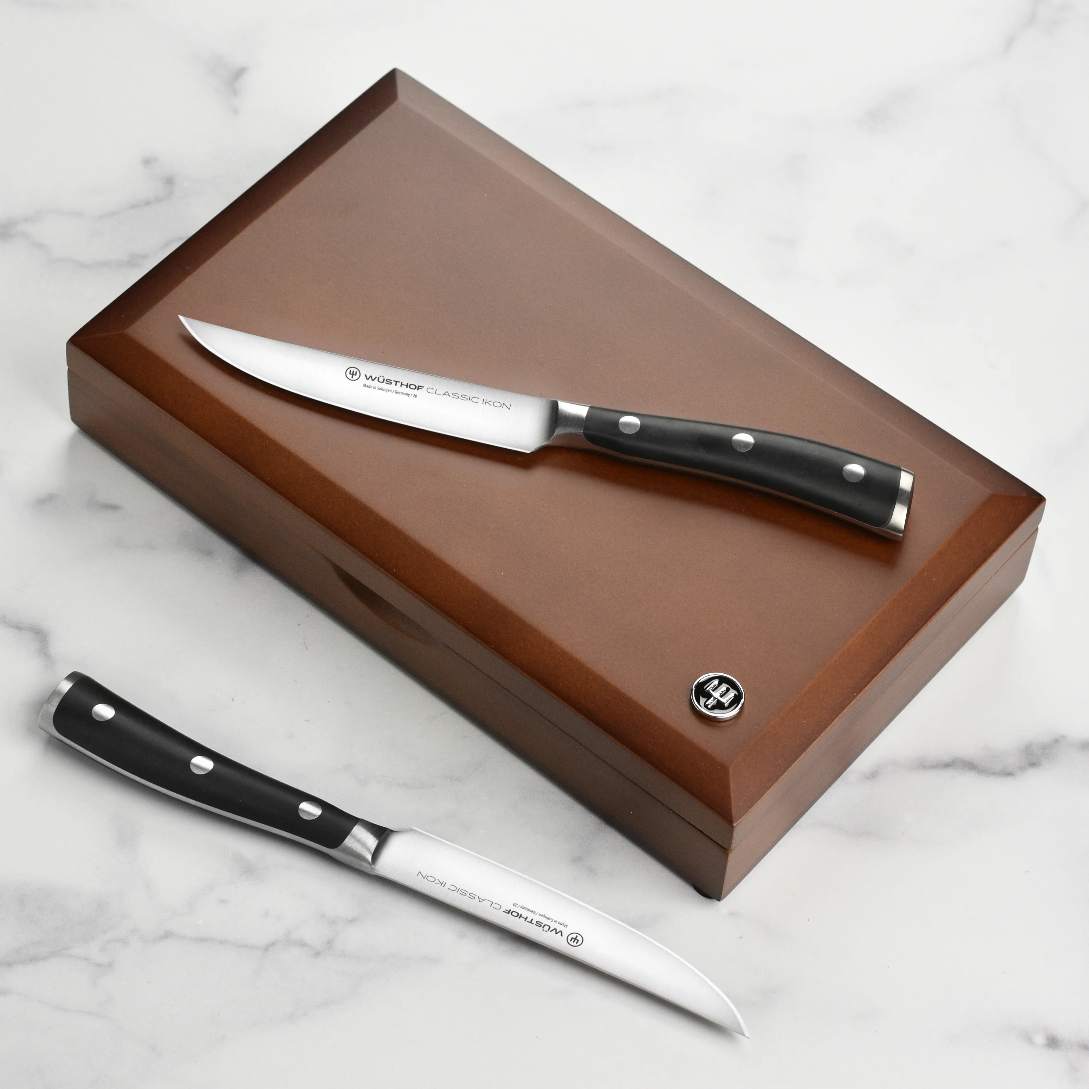 Wusthof Classic Ikon 6 Piece Steak Knife Set with Wood Case - Image 5