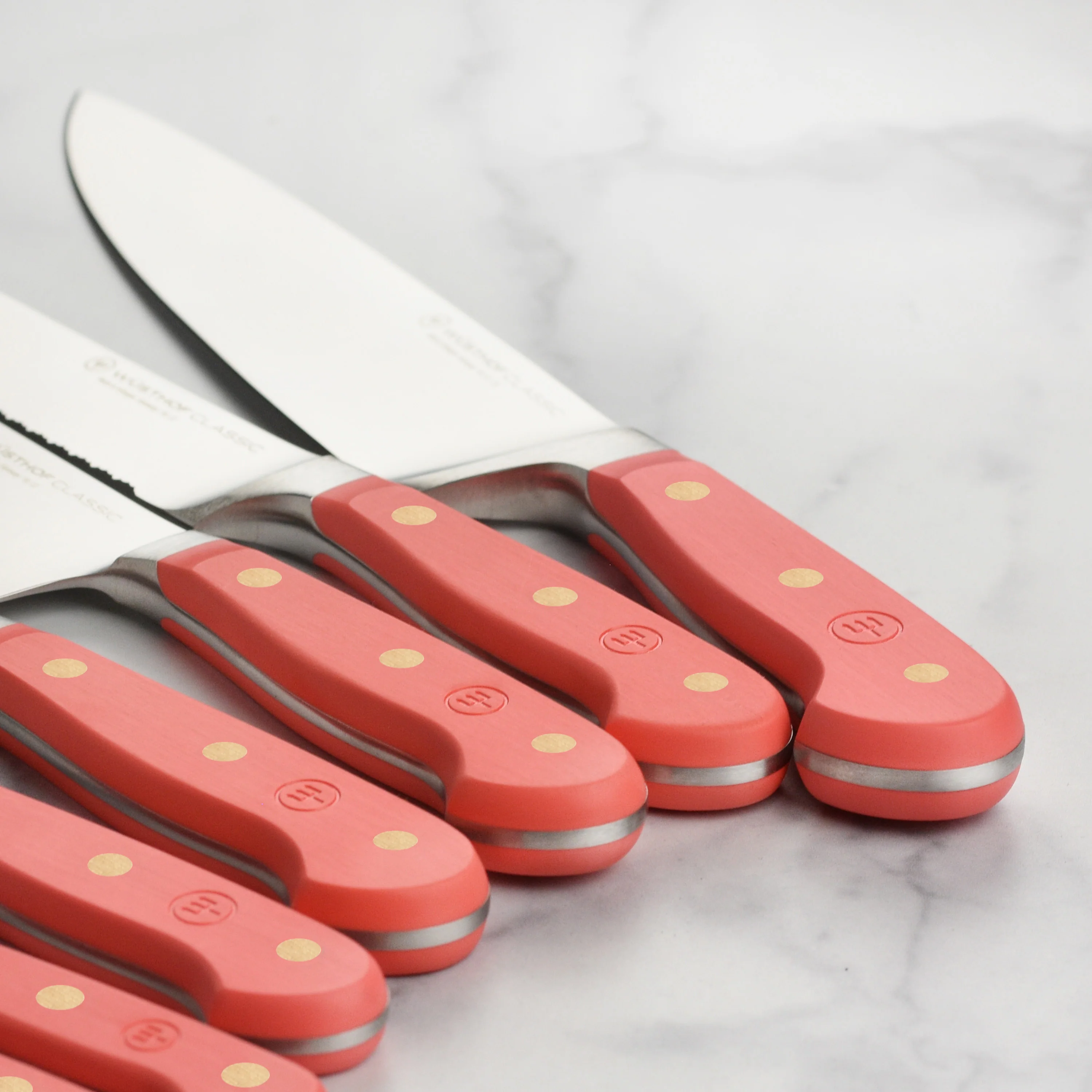 Wusthof Classic Coral Peach 8 Piece Knife Block Set - Image 3