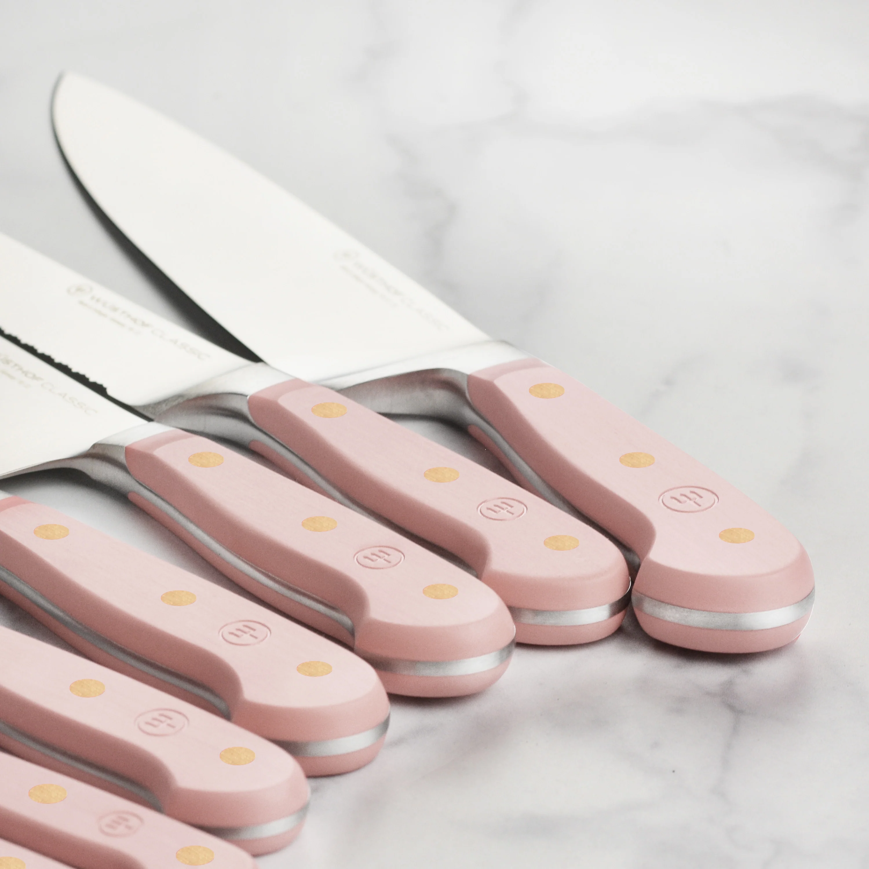 Wusthof Classic Pink Himalayan Salt 8 Piece Knife Block Set - Image 4
