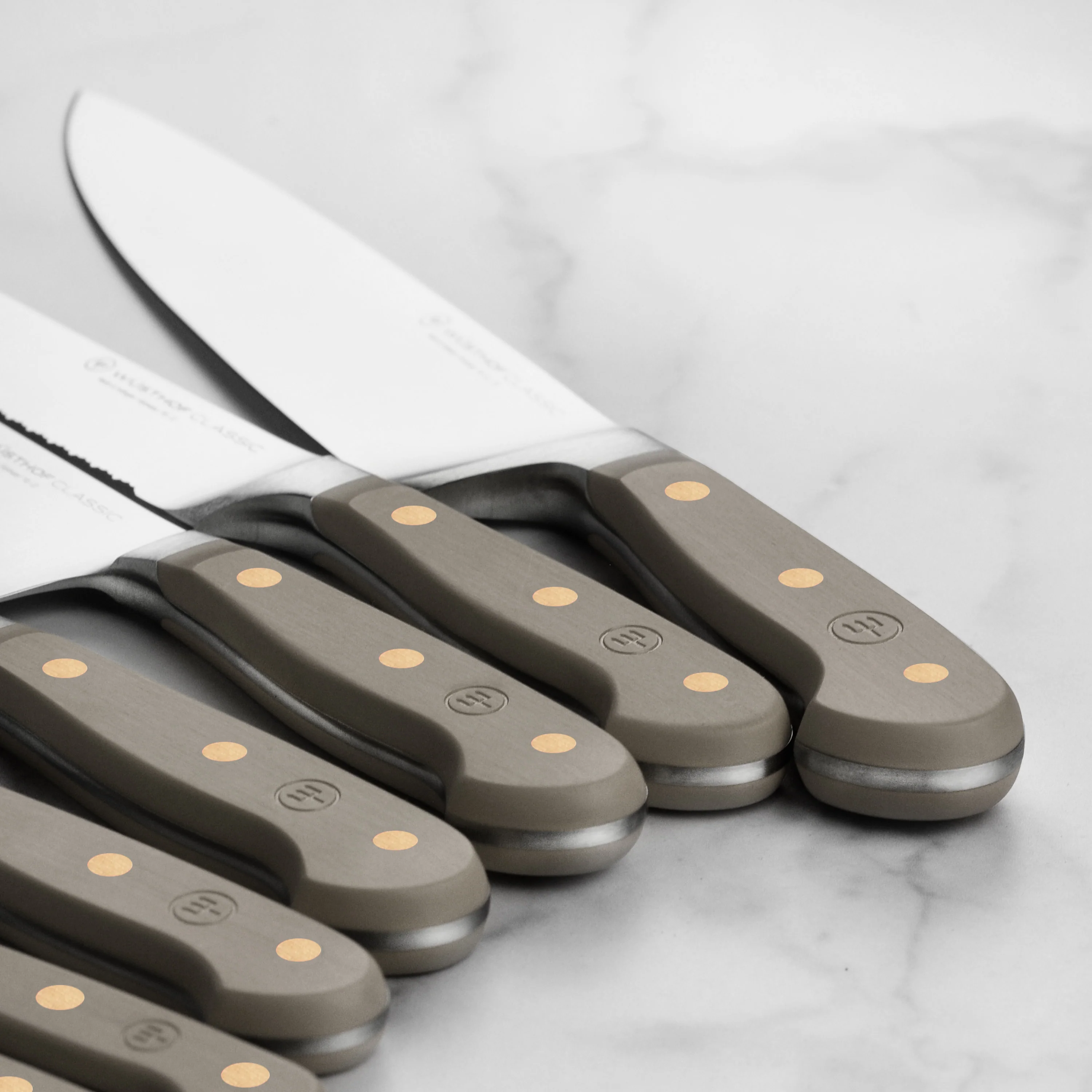 Wusthof Classic Velvet Oyster 8 Piece Knife Block Set - Image 3