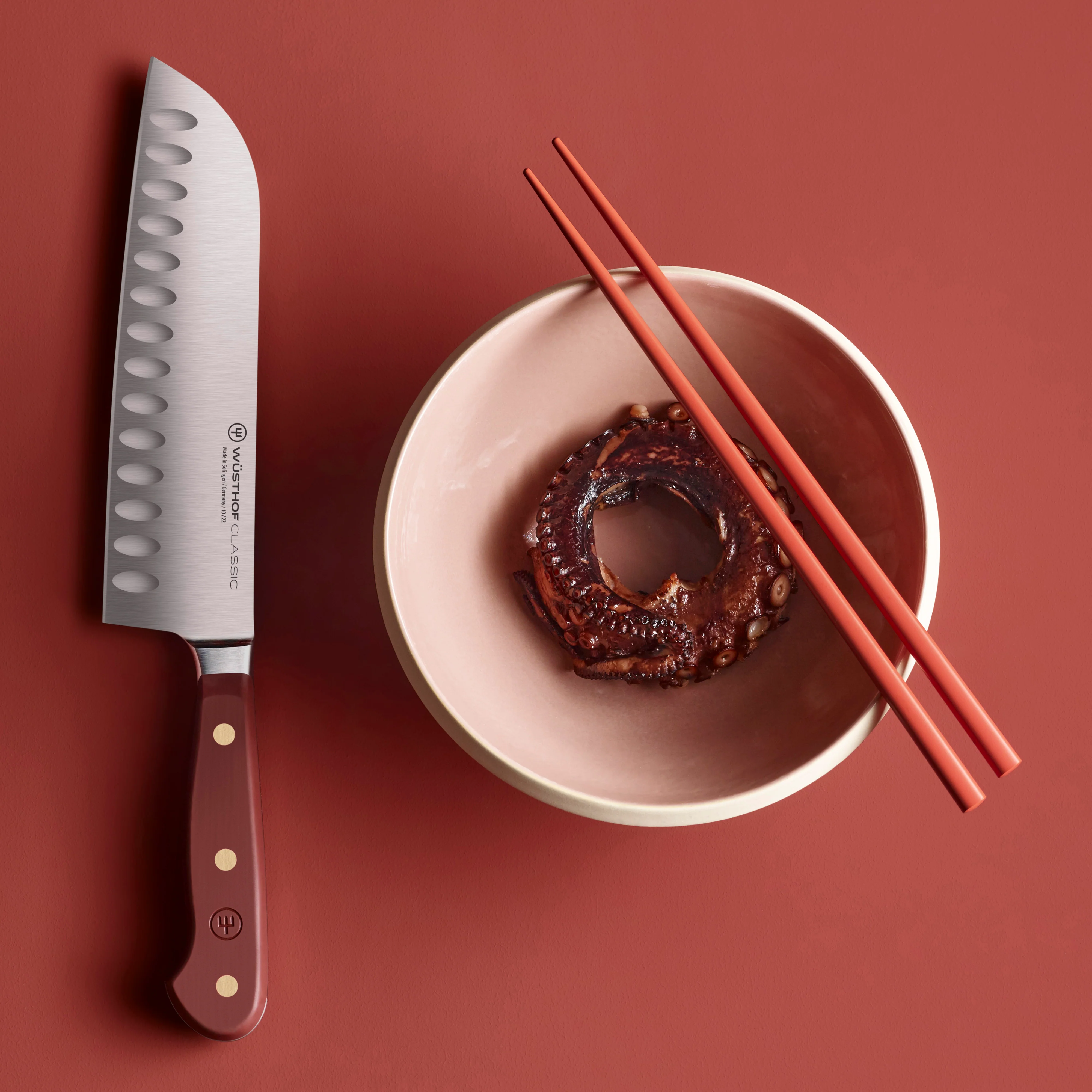 Wusthof Classic Tasty Sumac 7" Hollow Edge Santoku Knife - Image 5