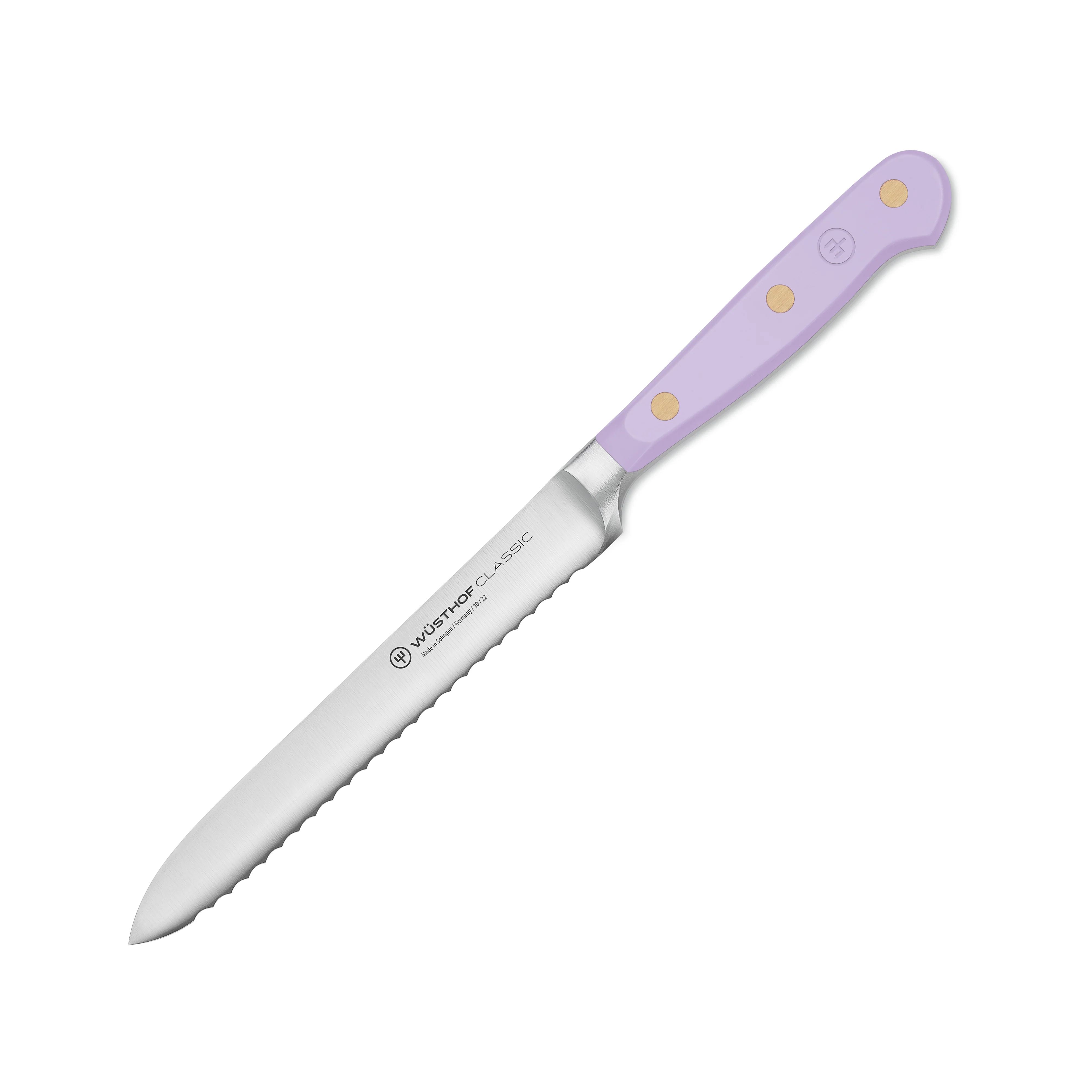 Wusthof Classic Purple Yam 5" Serrated Utility Knife - Image 4