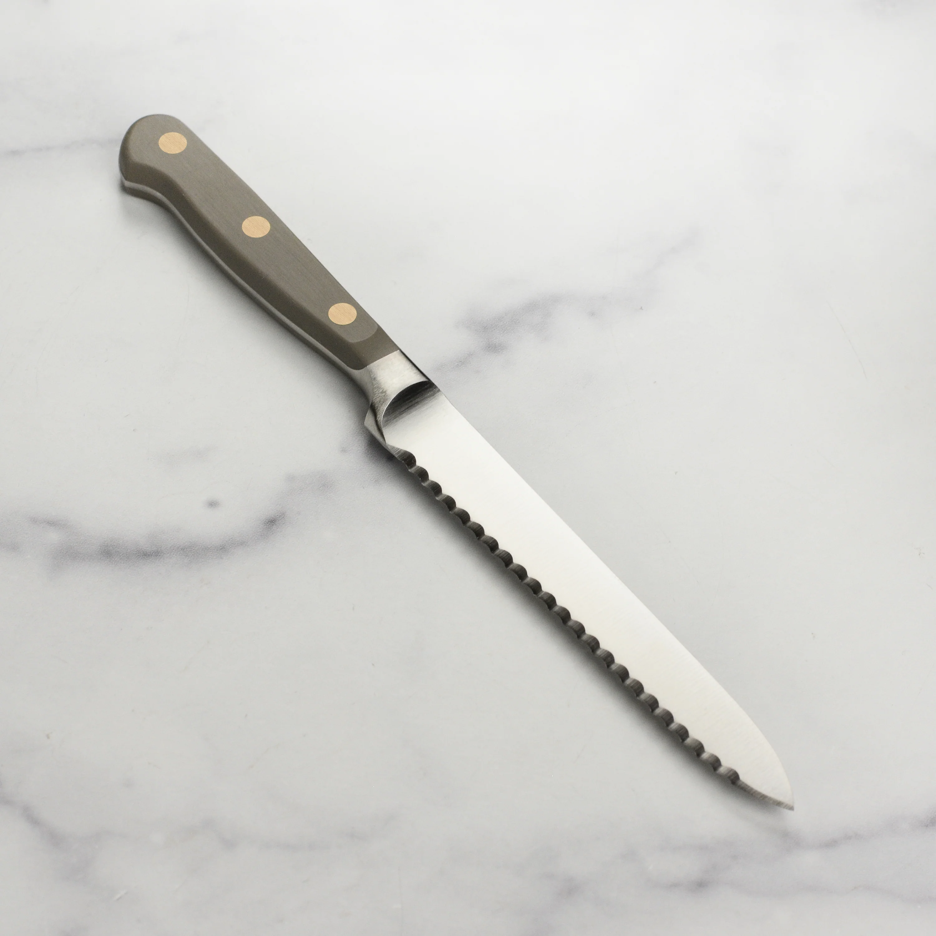 Wusthof Classic Velvet Oyster 5" Serrated Utility Knife - Image 6