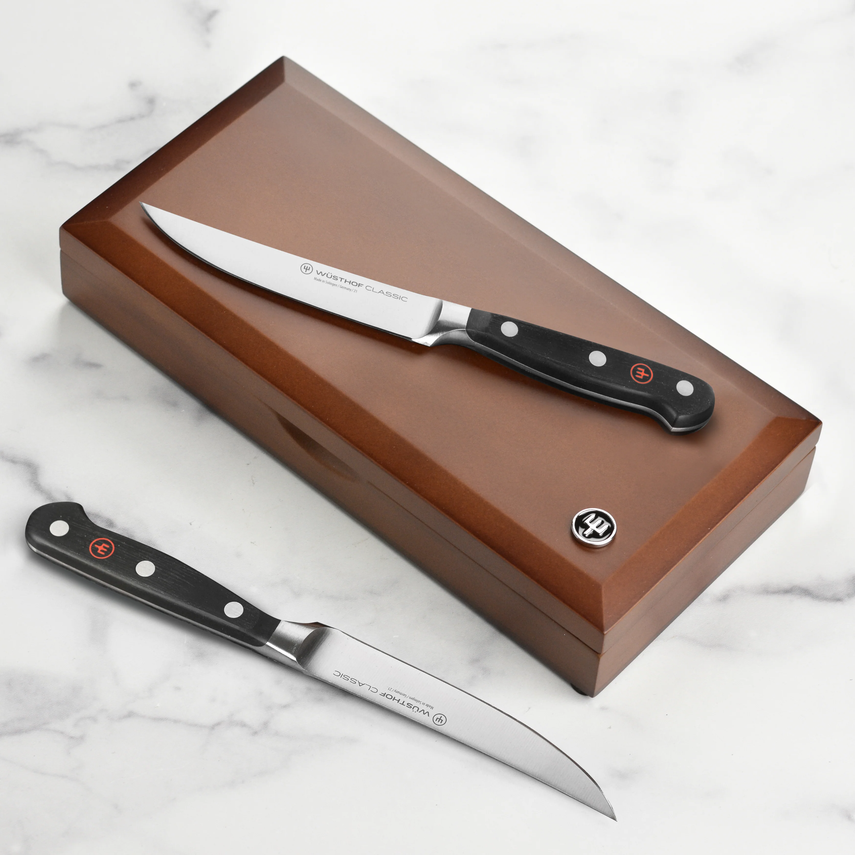 Wusthof Classic 4 Piece Steak Knife Set with Wood Case - Image 5