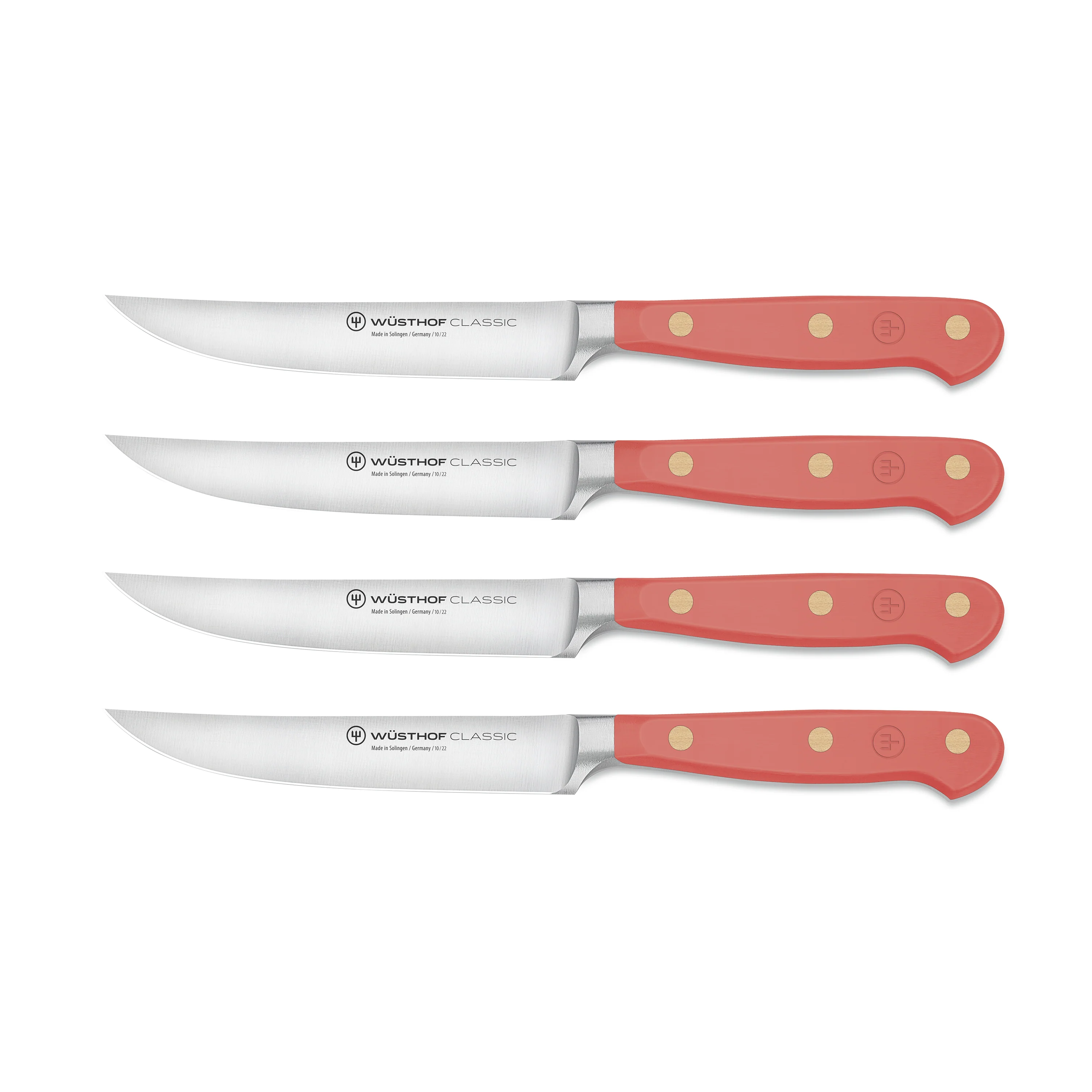 Wusthof Classic Coral Peach 4 Piece Steak Knife Set - Image 4