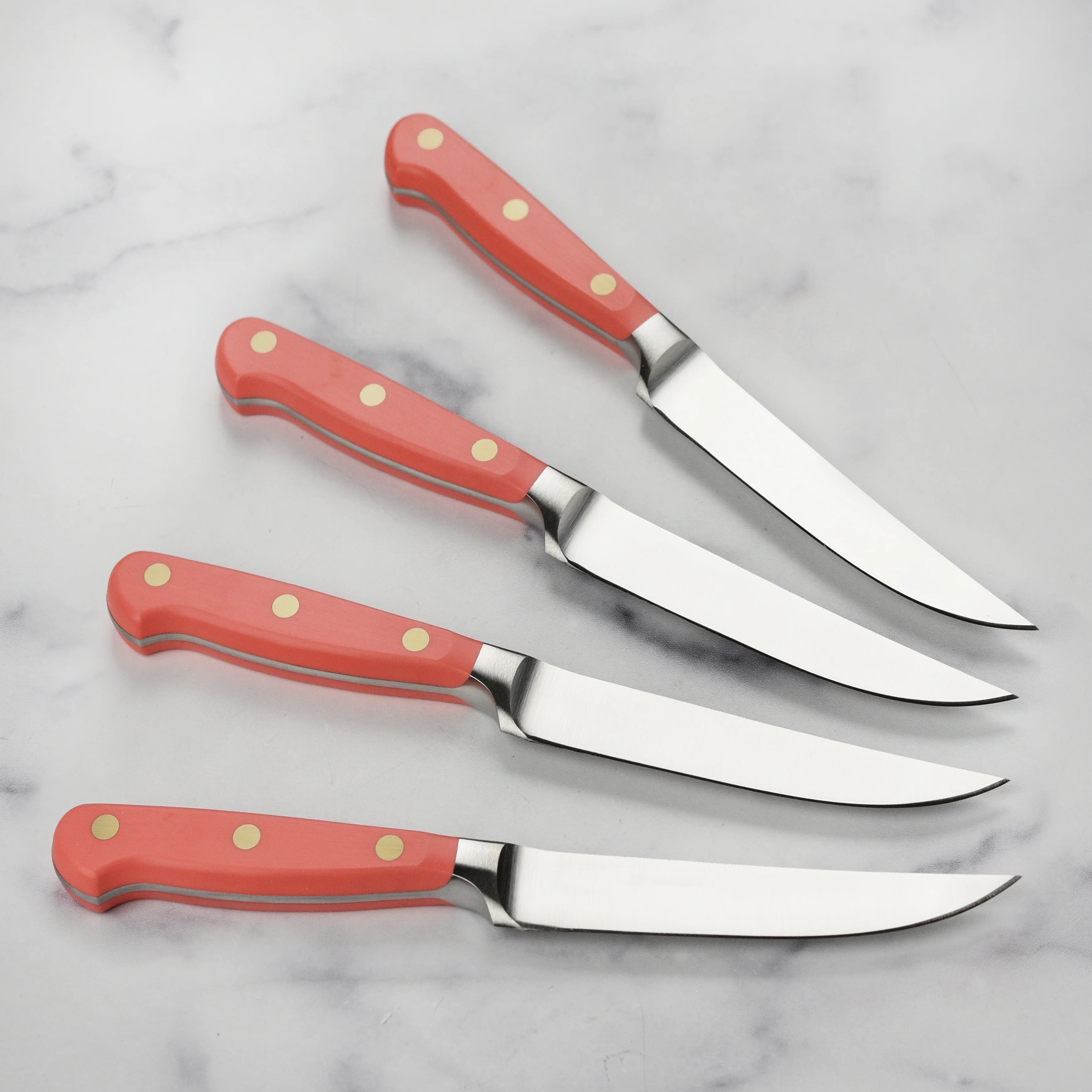 Wusthof Classic Coral Peach 4 Piece Steak Knife Set - Image 6