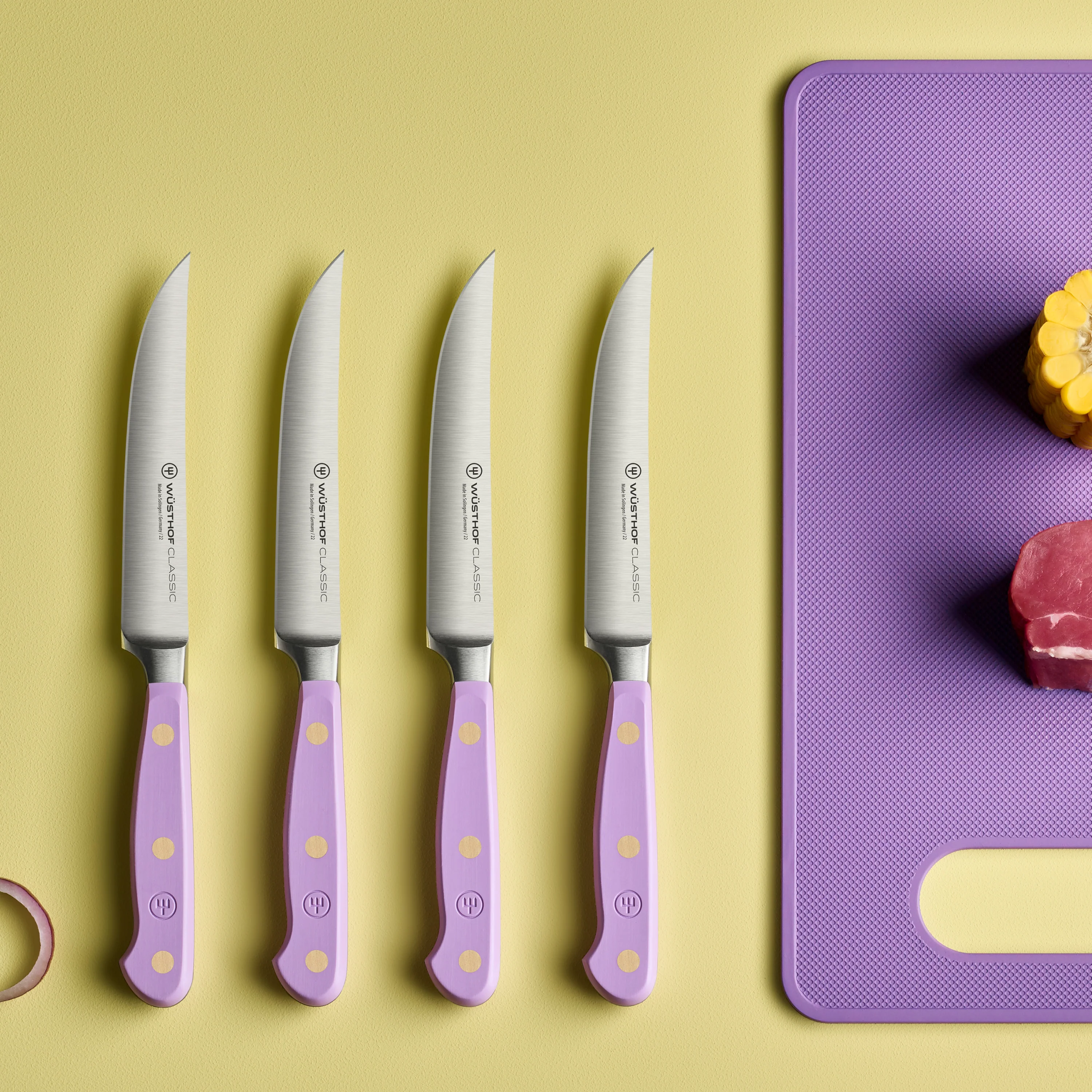 Wusthof Classic Purple Yam 4 Piece Steak Knife Set - Image 5