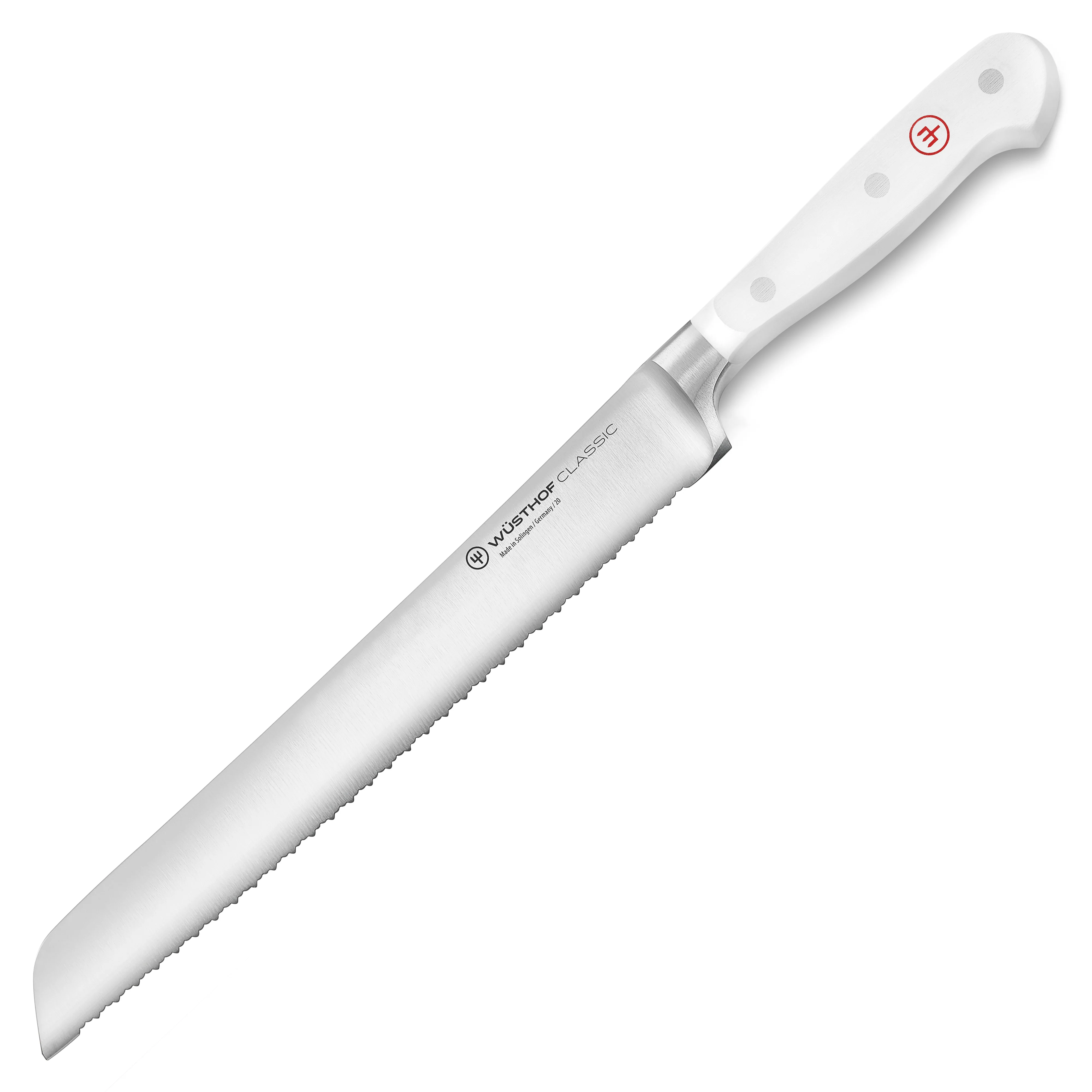Wusthof Classic White 9" Double Serrated Bread Knife - Image 5