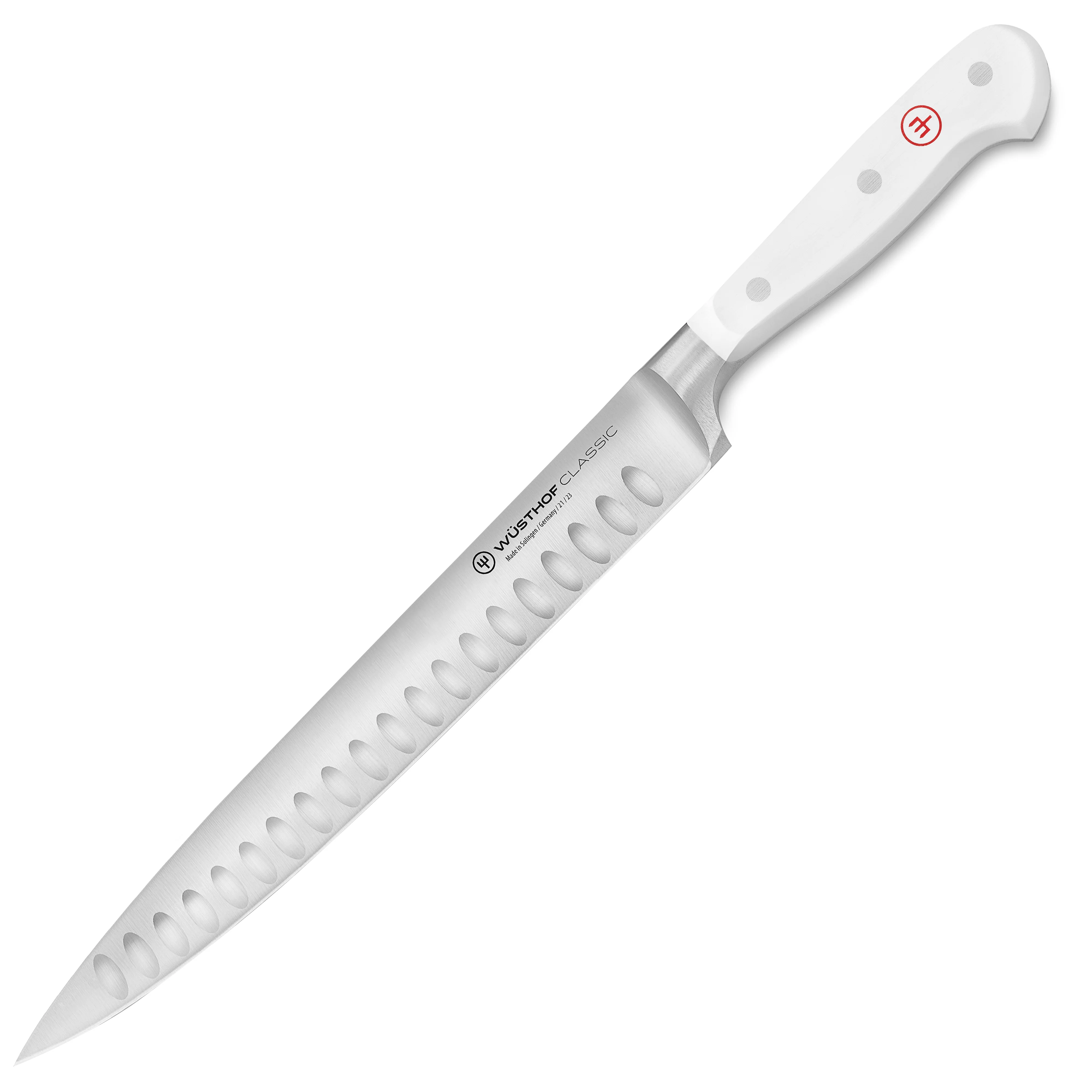 Wusthof Classic White 9" Hollow Edge Carving Knife - Image 4