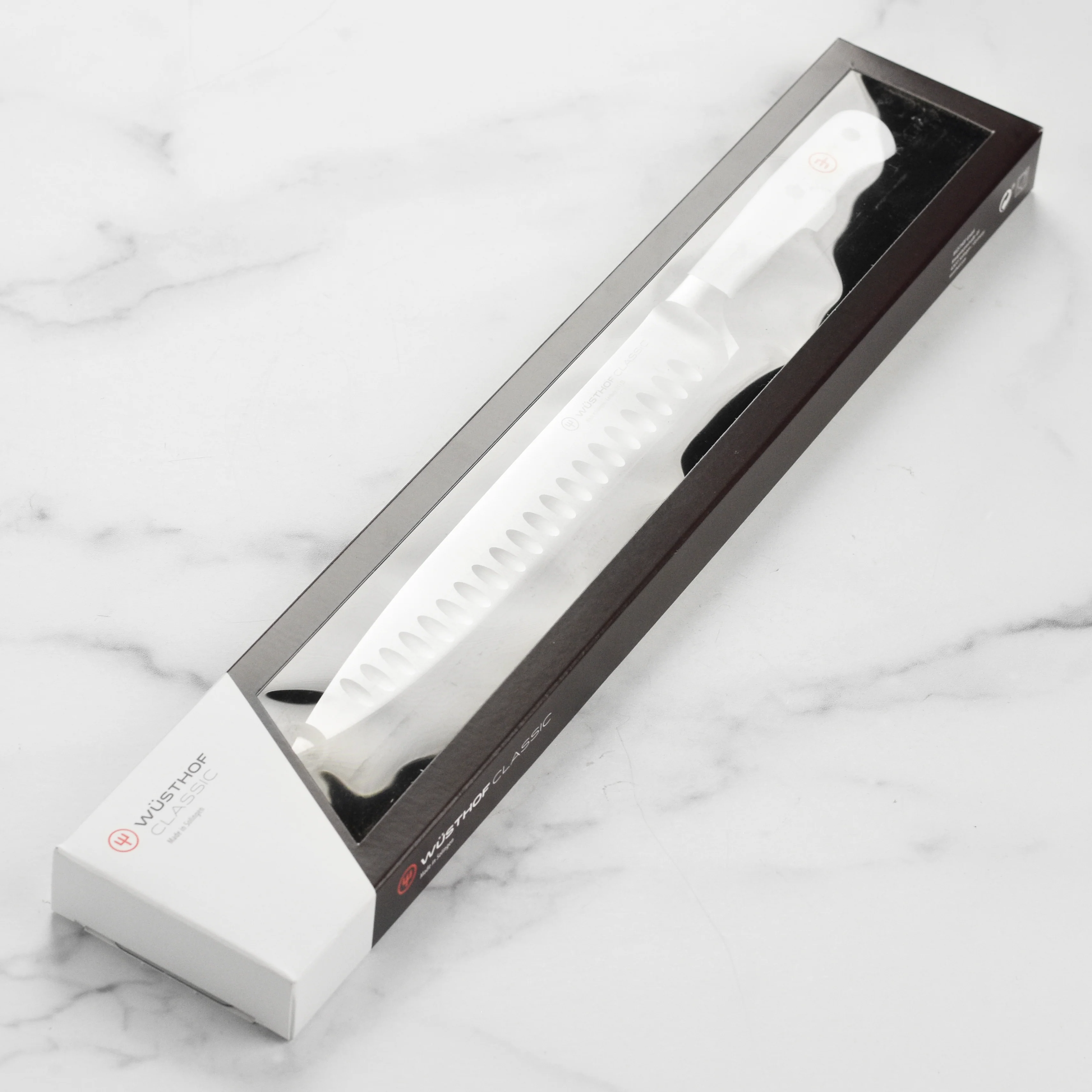 Wusthof Classic White 9" Hollow Edge Carving Knife - Image 6