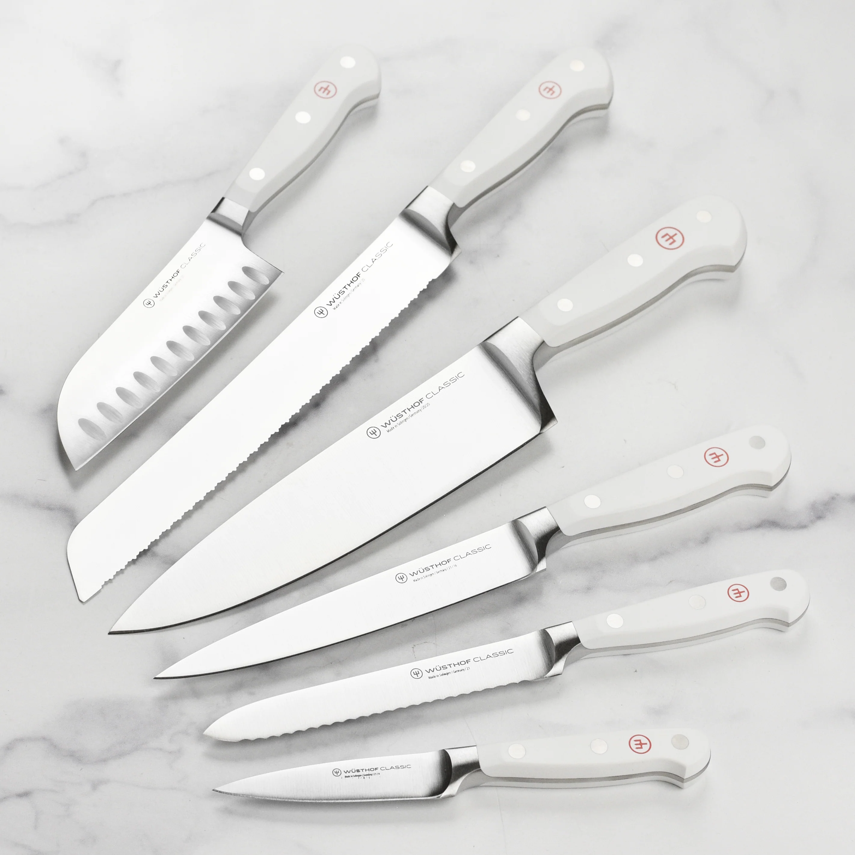 Wusthof Classic White 9 Piece Knife Block Set - Image 2