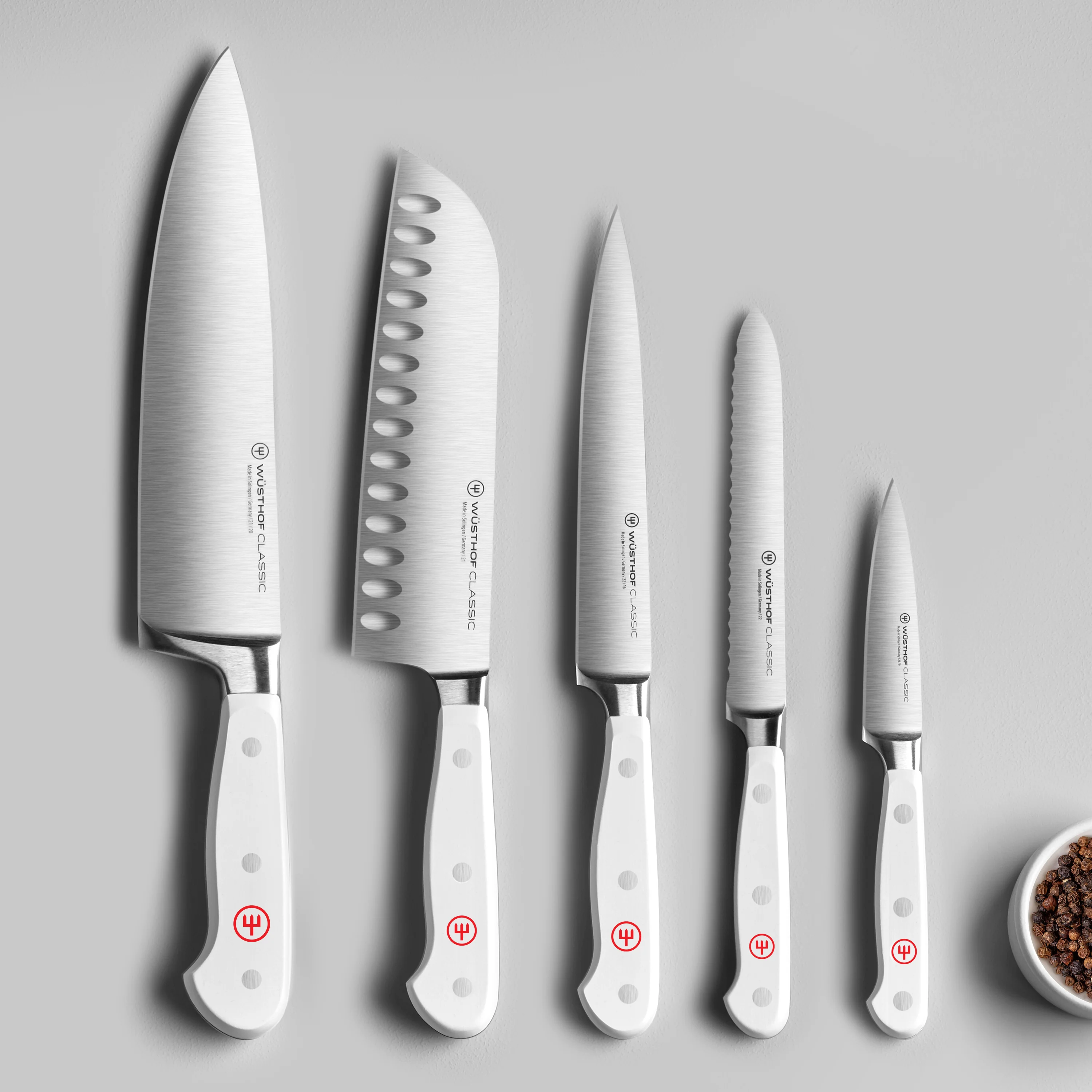 Wusthof Classic White 6 Piece Knife Block Set - Image 2