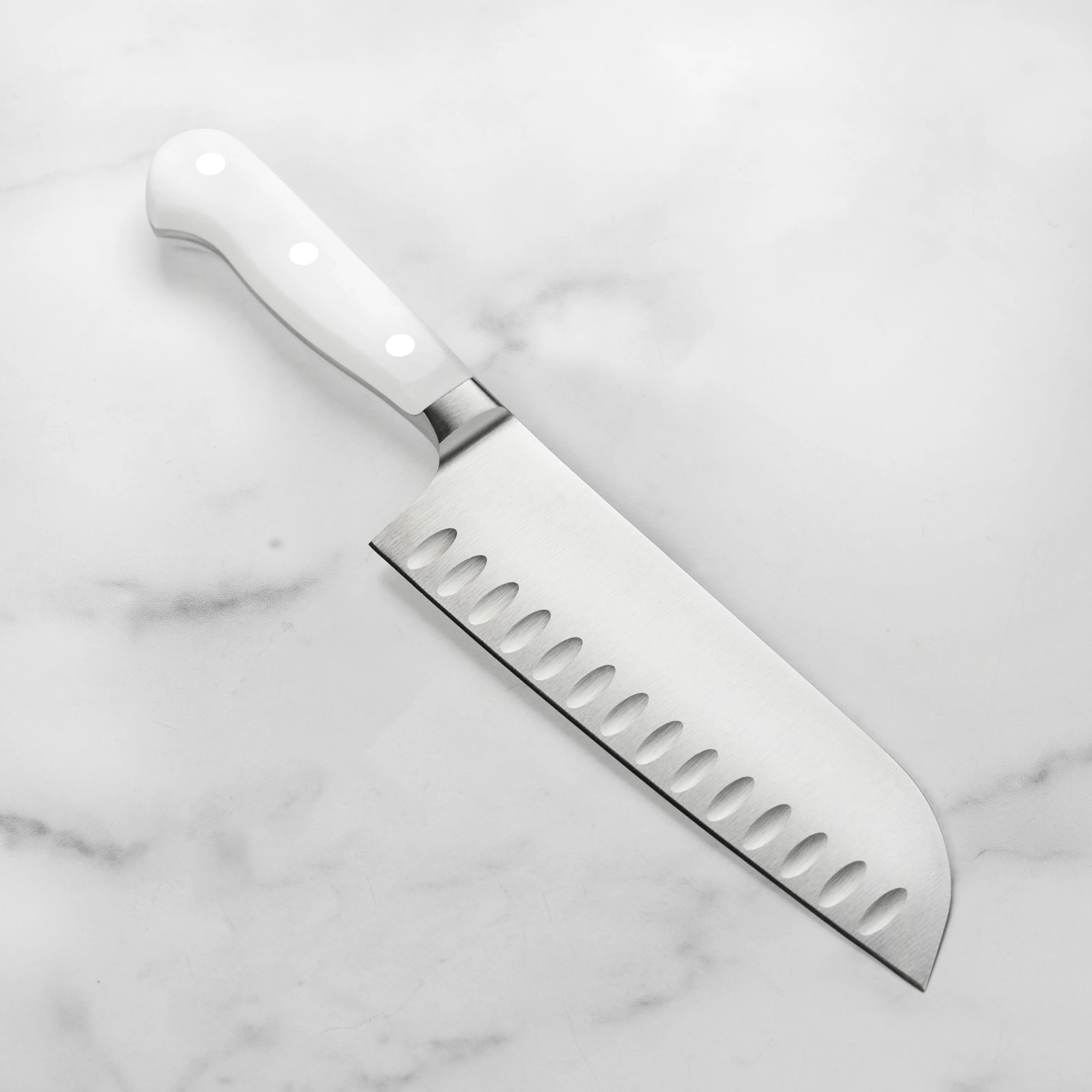 Wusthof Classic White 7" Hollow Edge Santoku Knife - Image 6
