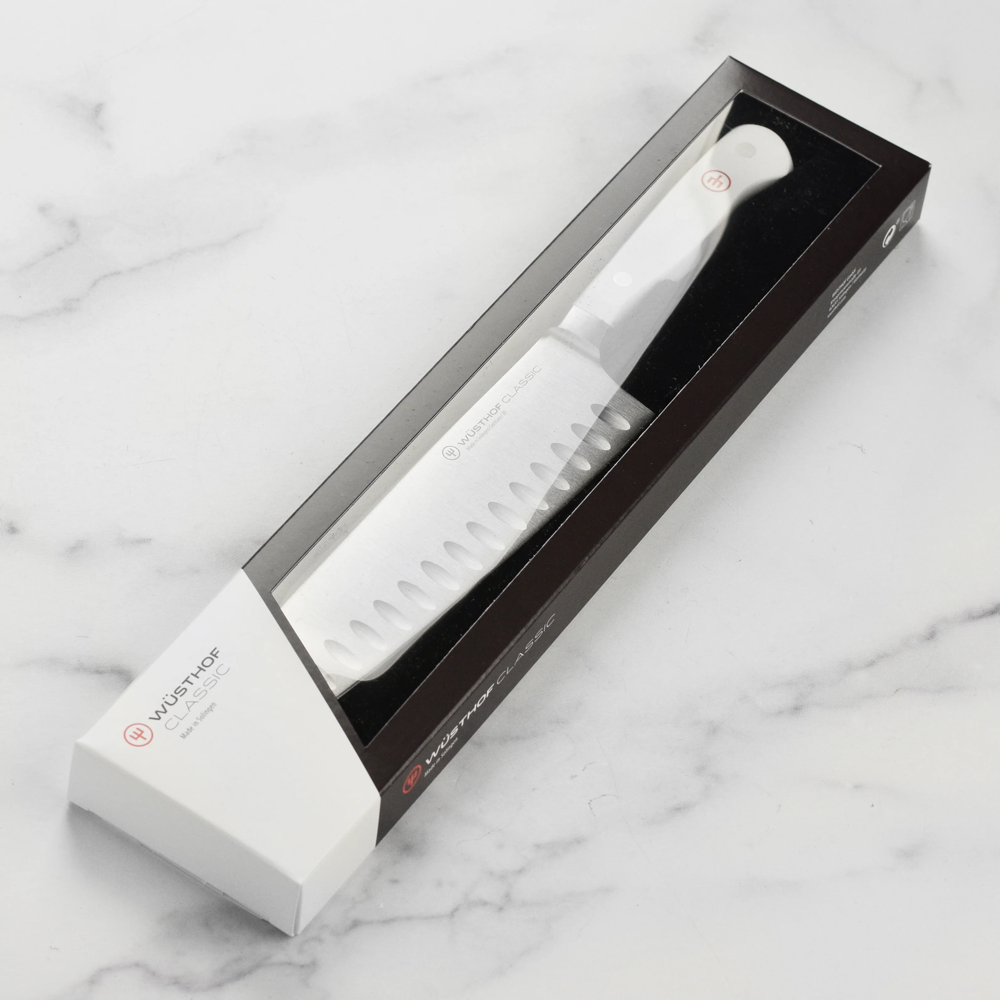 Wusthof Classic White 7" Hollow Edge Santoku Knife - Image 7