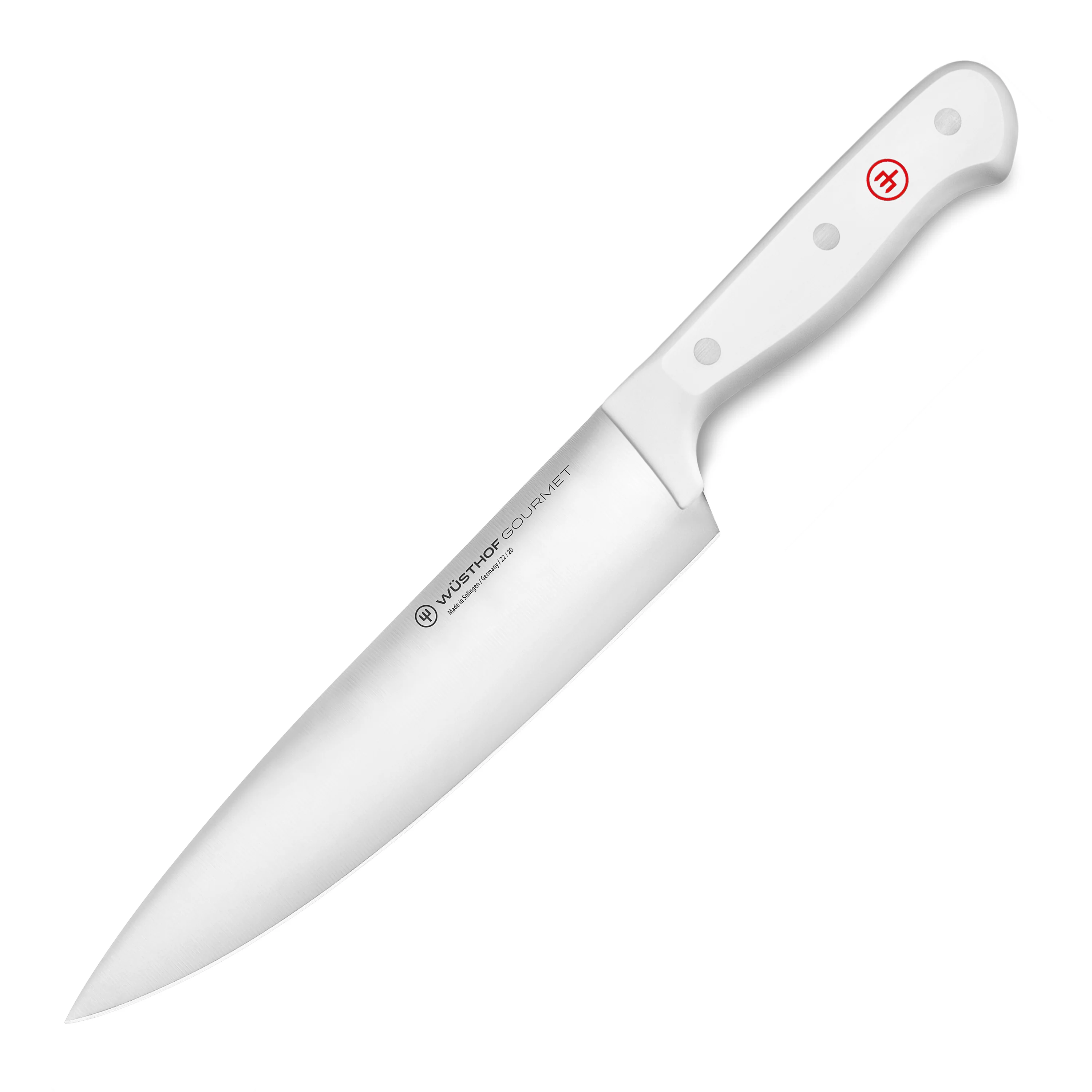 Wusthof Gourmet 8" Chef's Knife, White Handle - Image 4