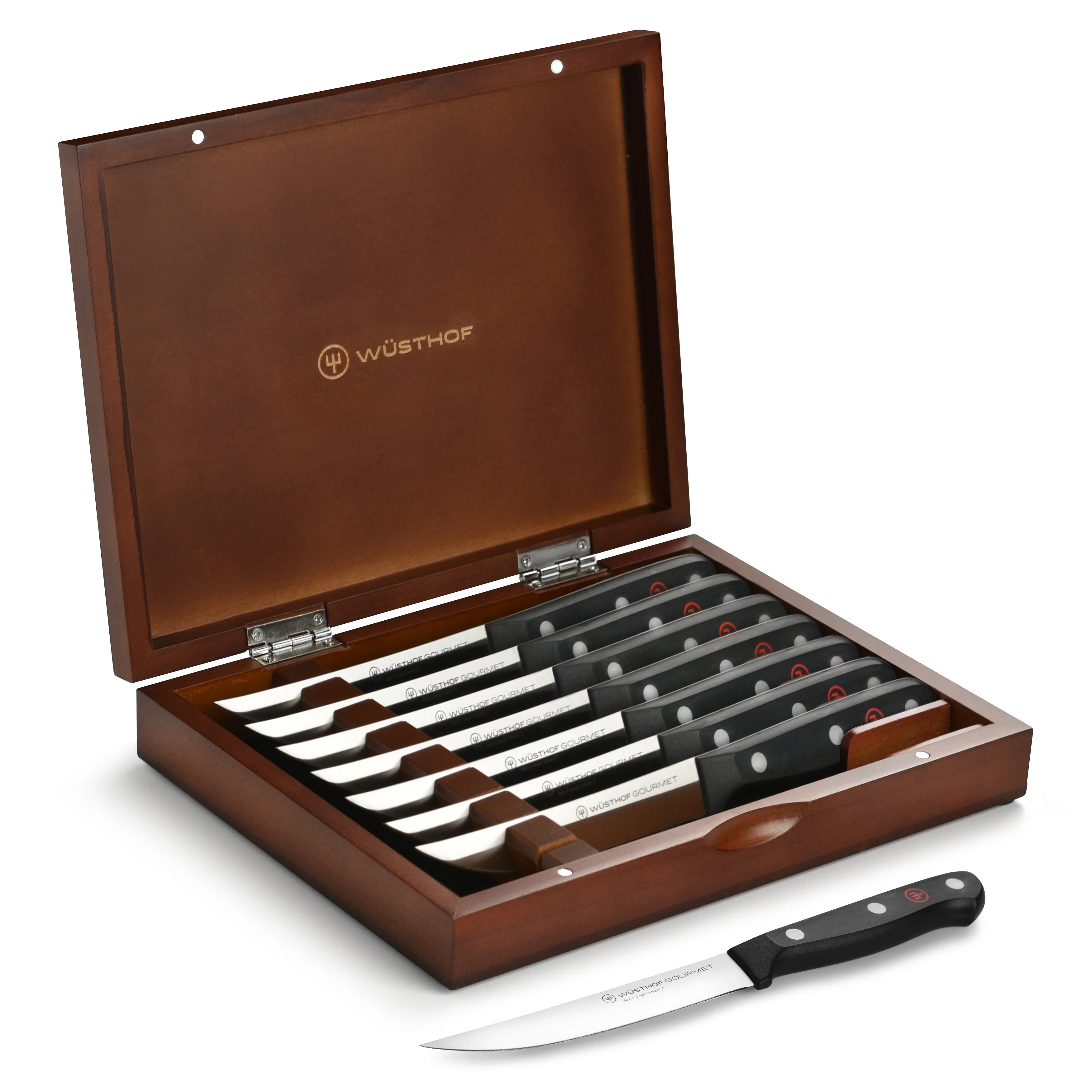 Wusthof Gourmet 8 Piece Steak Knife Set with Case - Image 7