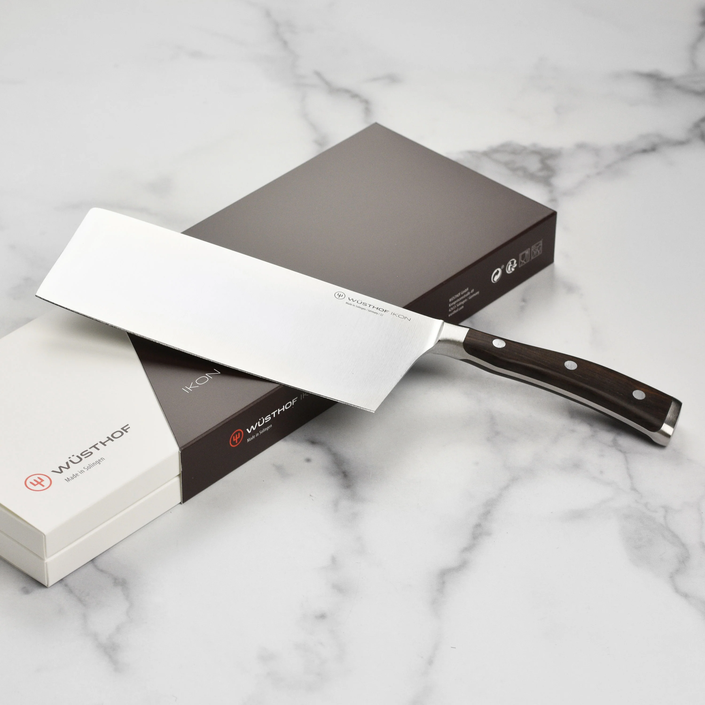Wusthof Ikon Blackwood 7" Chinese Chef's Knife - Image 7