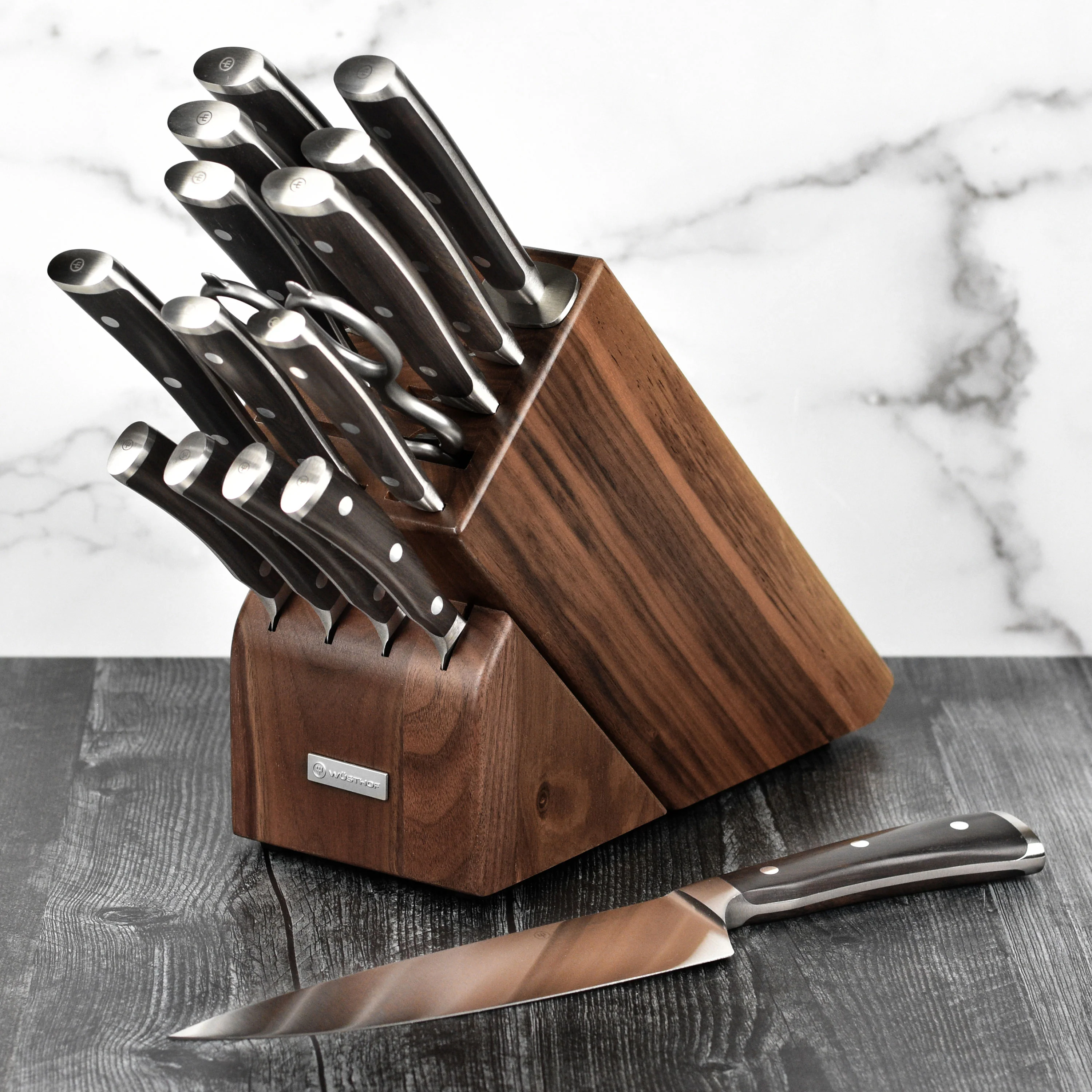 Wusthof Ikon Blackwood 16 Piece Walnut Knife Block Set - Image 3