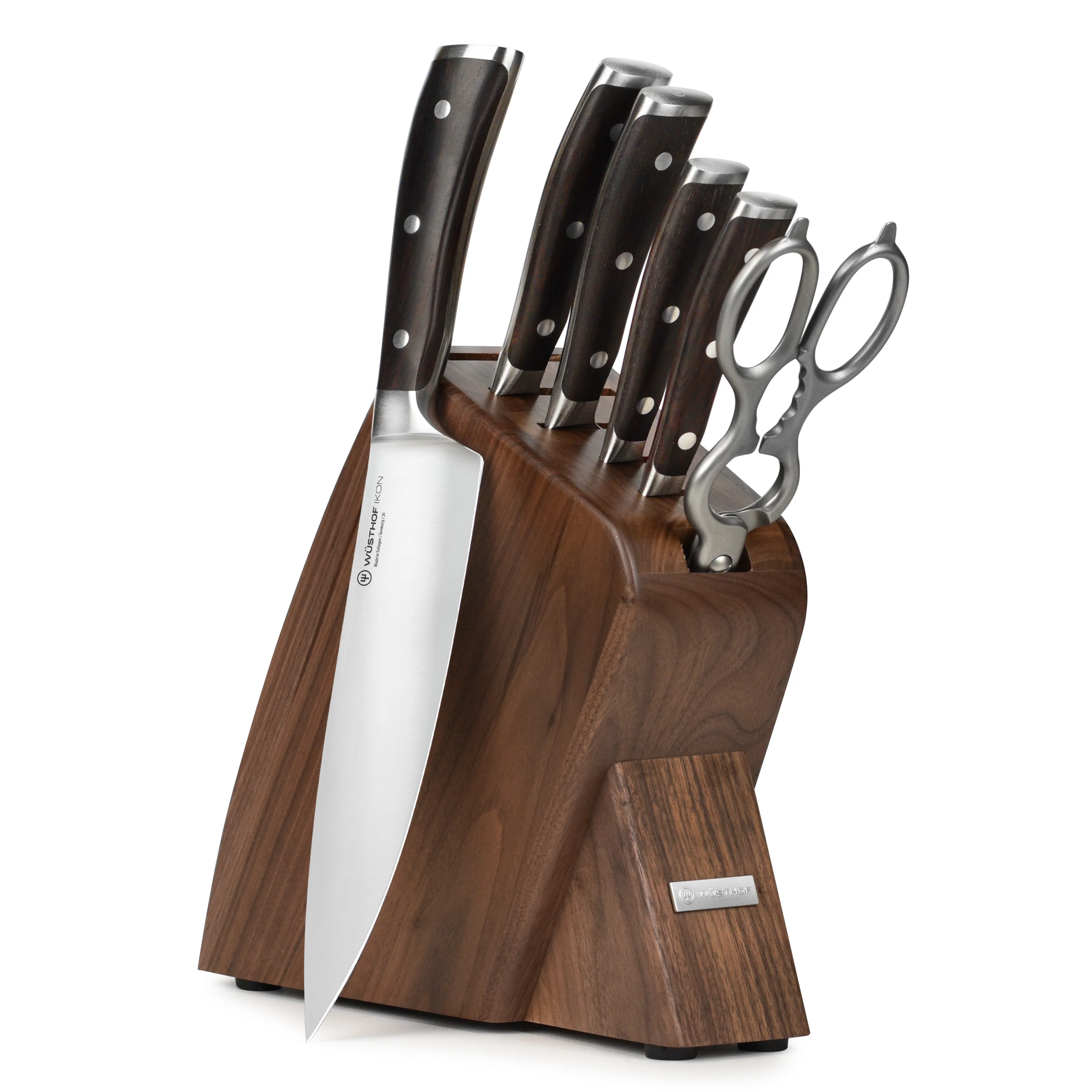 Wusthof Ikon Blackwood 7 Piece Walnut Slim Knife Block Set - Image 6