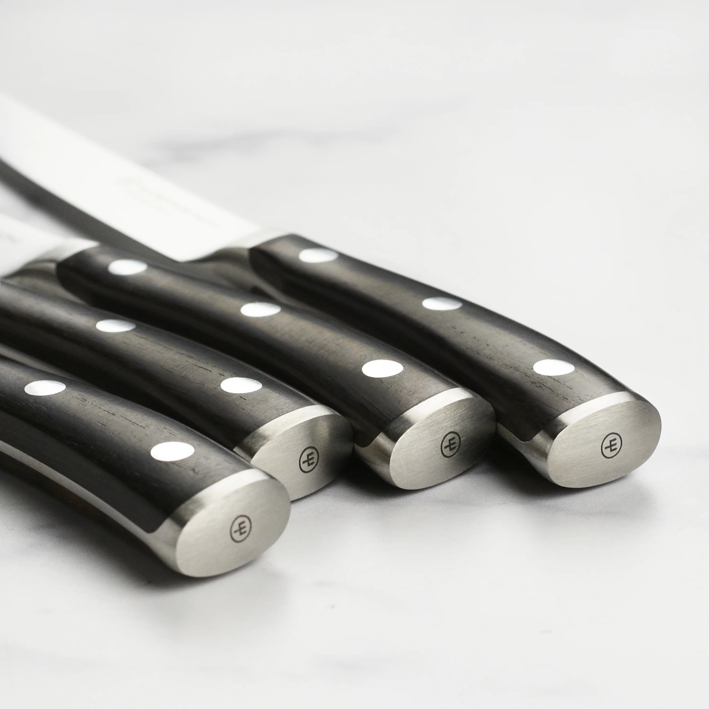 Wusthof Ikon Blackwood 4 Piece Steak Knife Set with Wood Case - Image 5