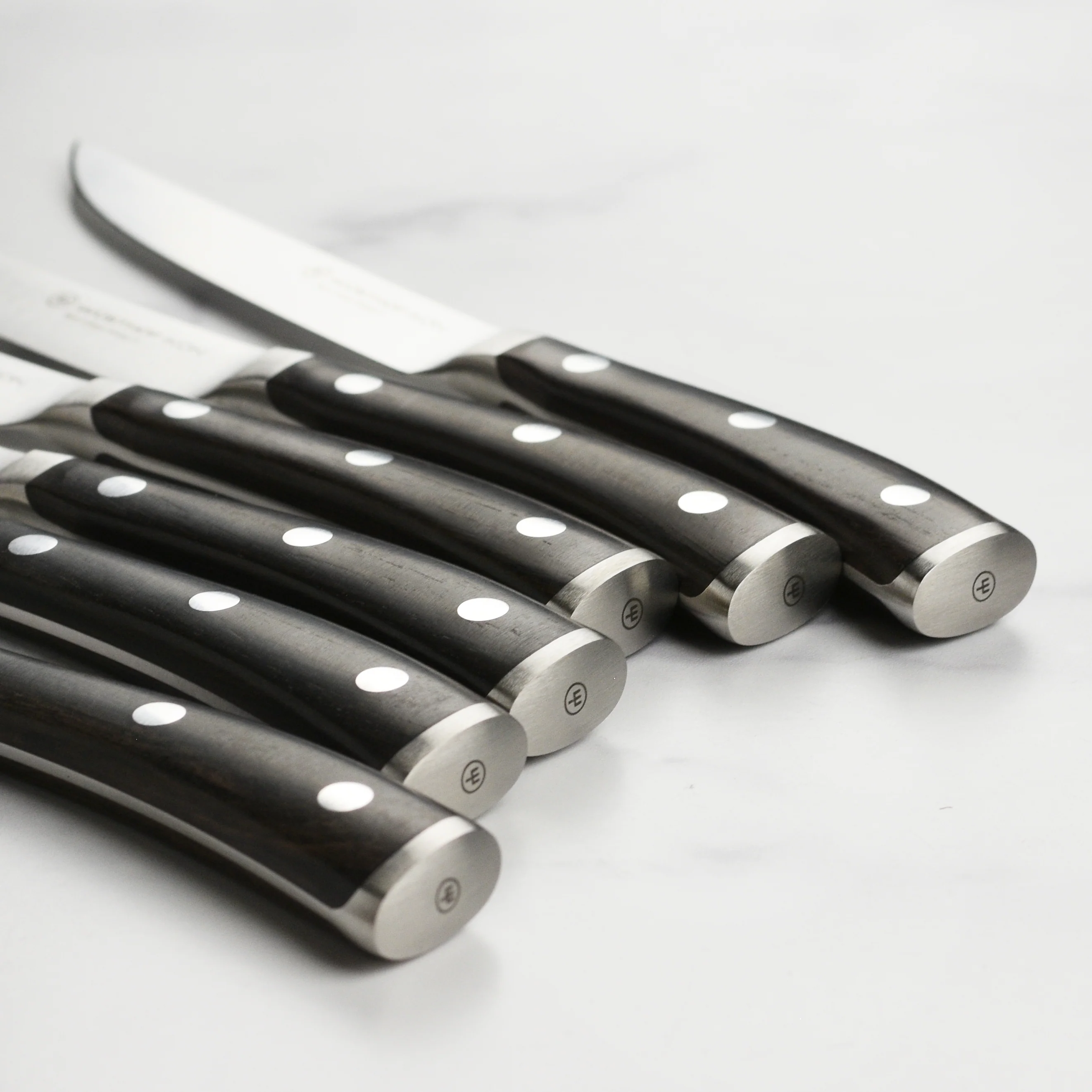 Wusthof Ikon Blackwood 6 Piece Steak Knife Set with Wood Case - Image 5
