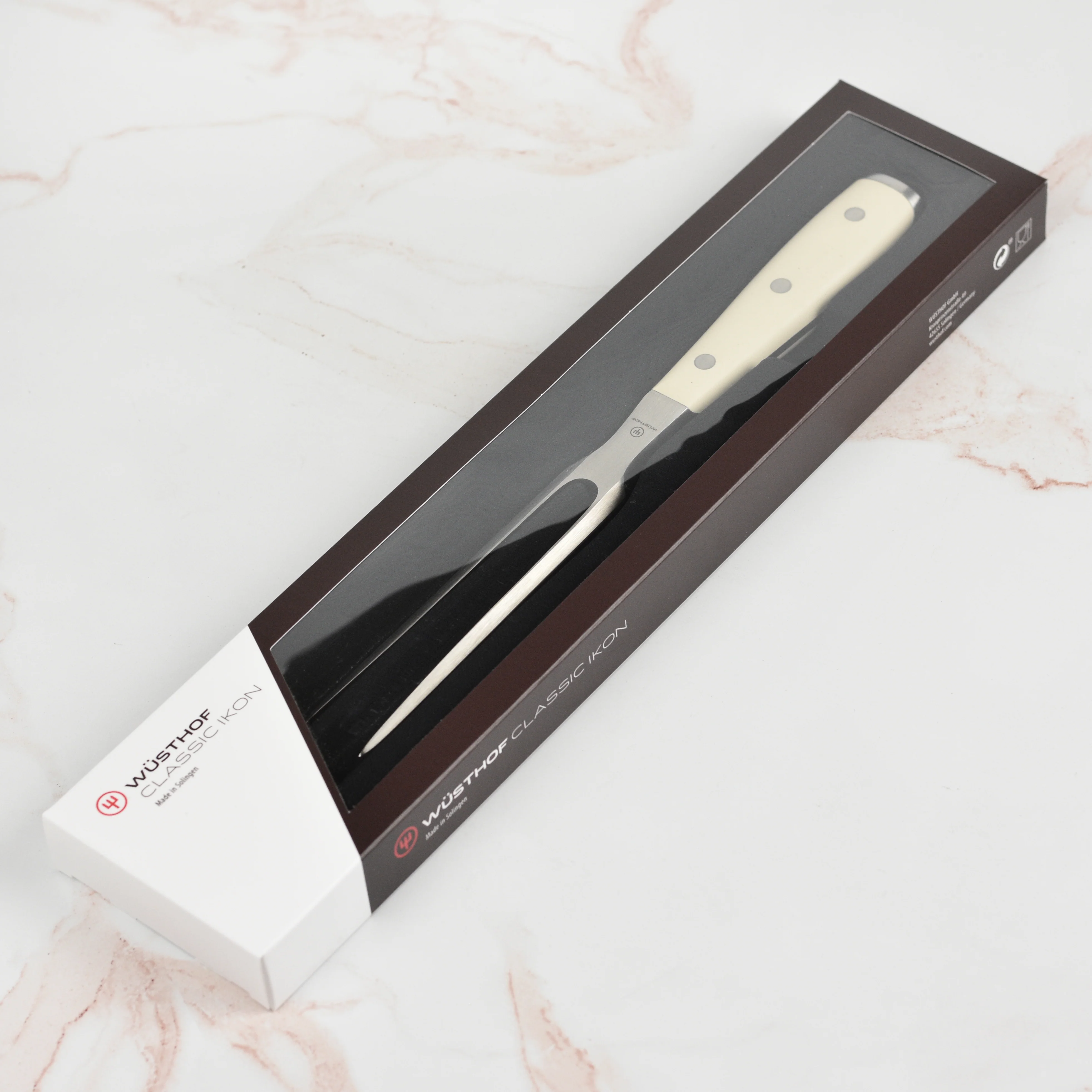 Wusthof Classic Ikon Creme 6" Carving Fork - Image 4