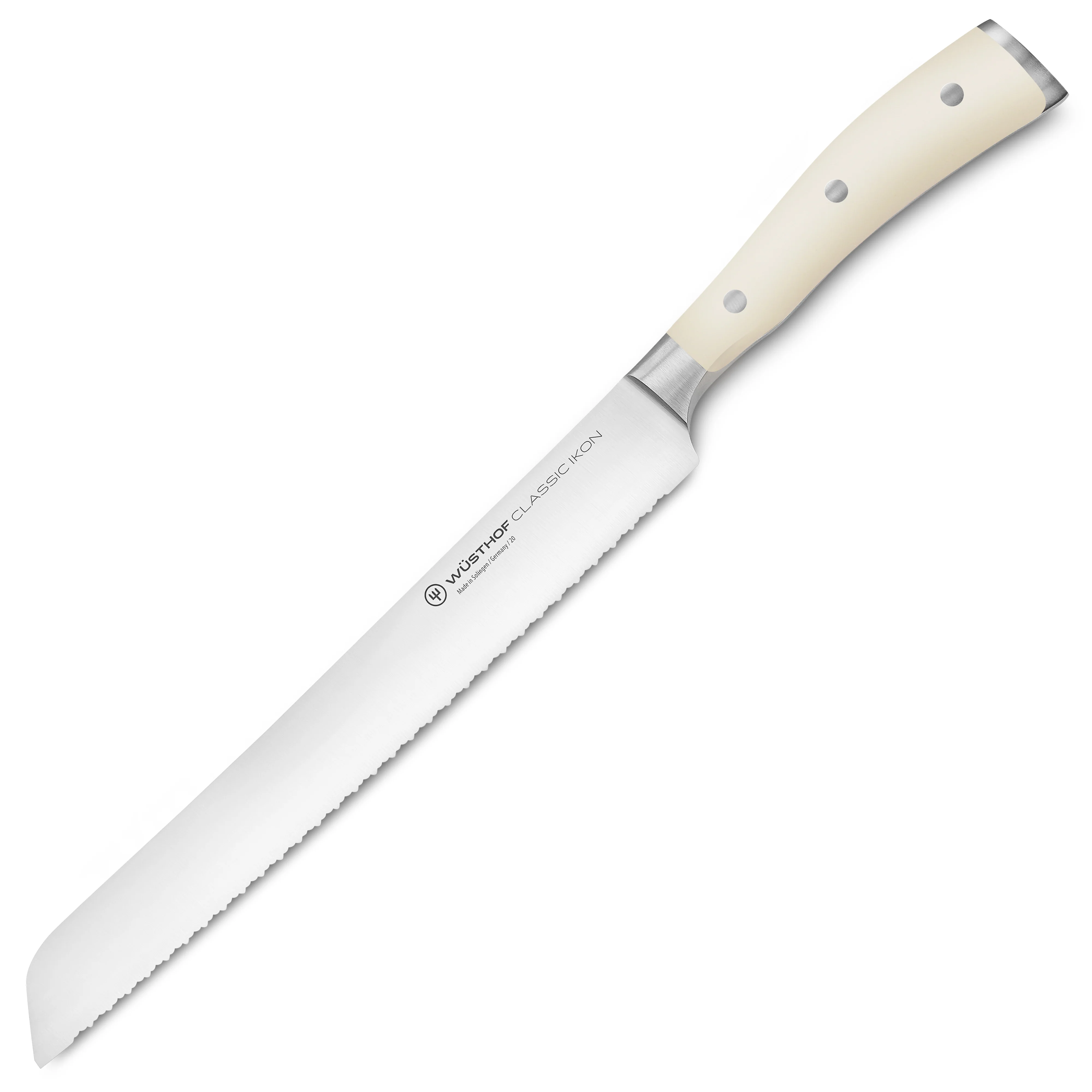 Wusthof Classic Ikon Creme 9" Double Serrated Bread Knife - Image 4