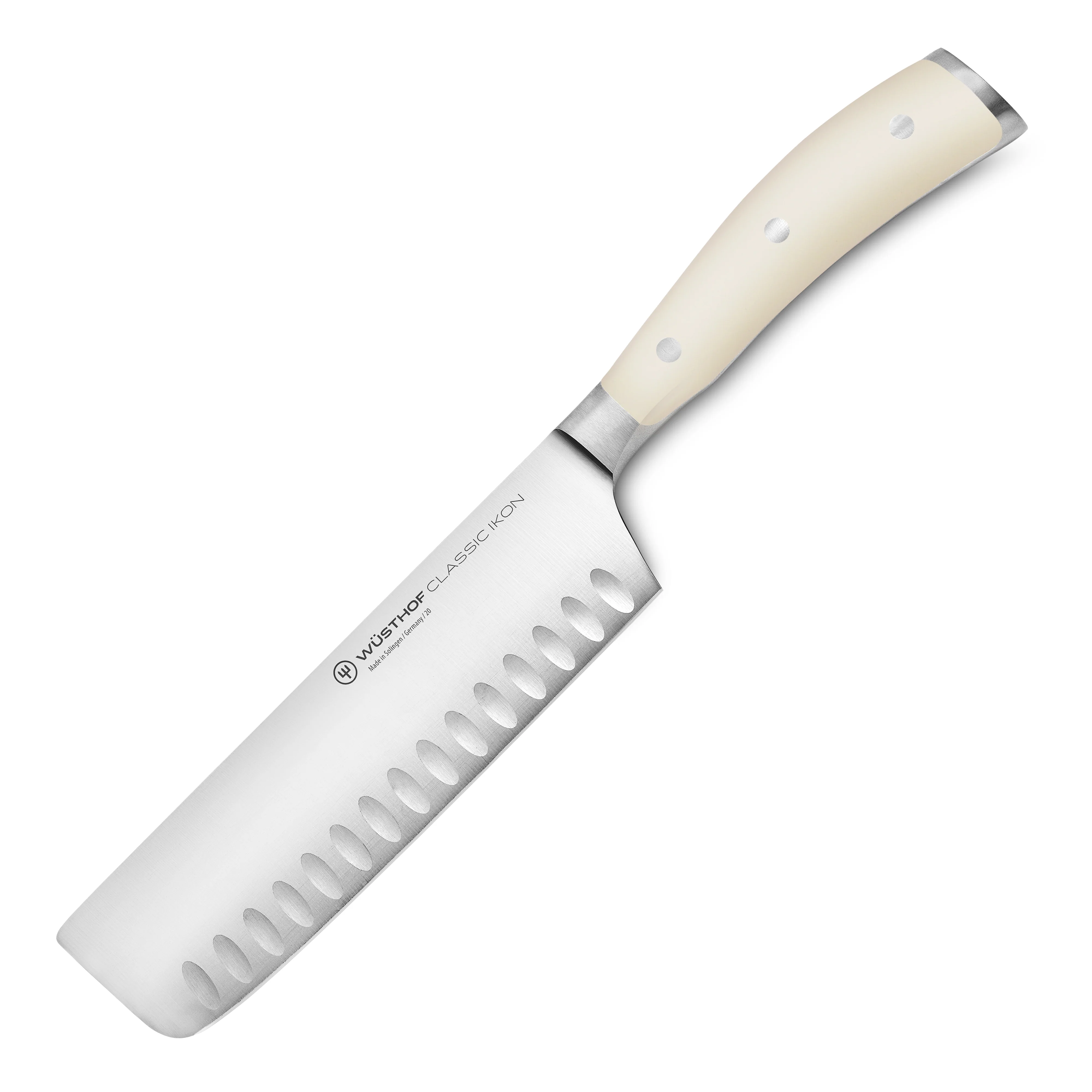 Wusthof Classic Ikon Creme 7" Hollow Edge Nakiri Knife - Image 4