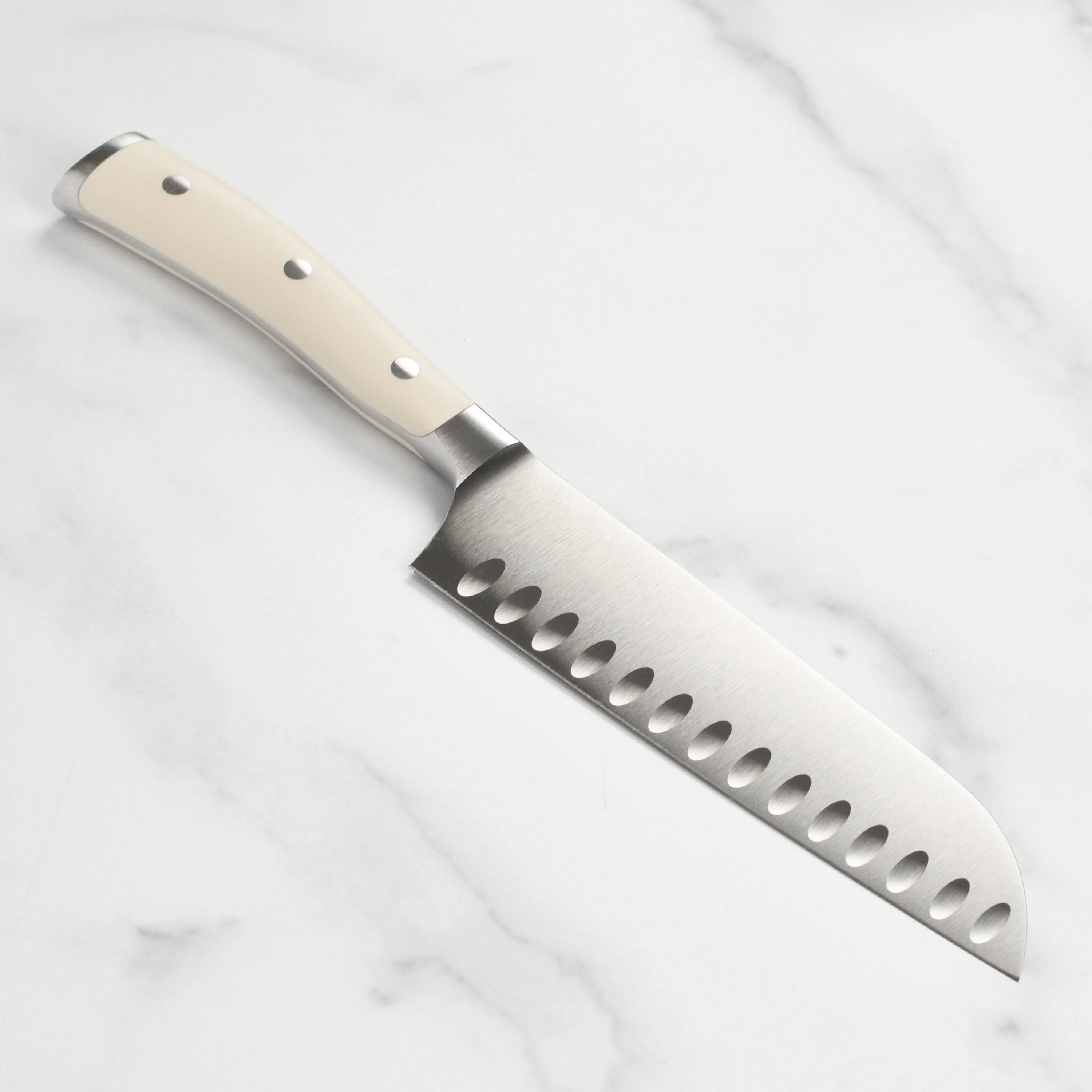 Wusthof Classic Ikon Creme 7" Hollow Edge Santoku Knife - Image 5
