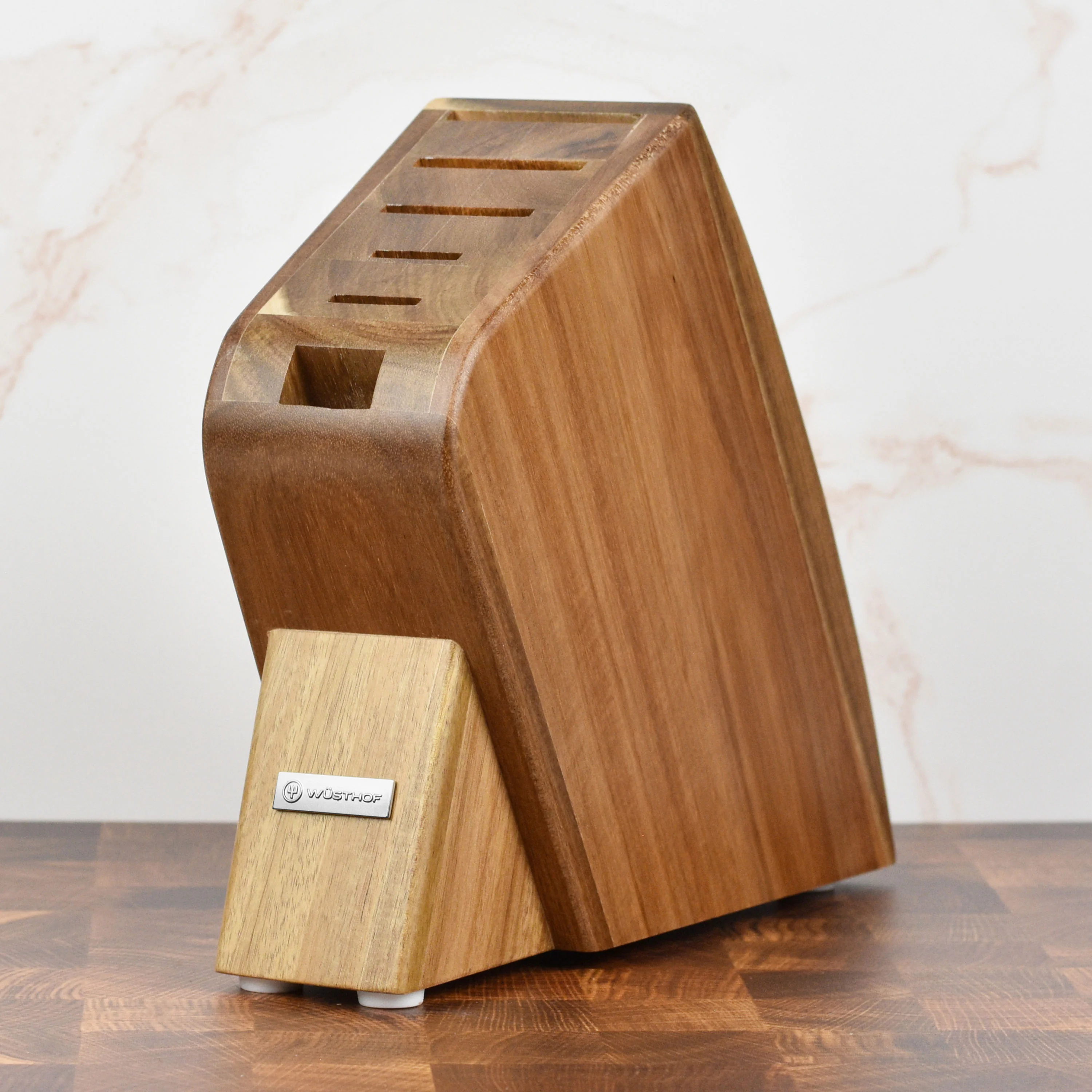 Wusthof Classic Ikon Creme 7 Piece Acacia Slim Knife Block Set - Image 9
