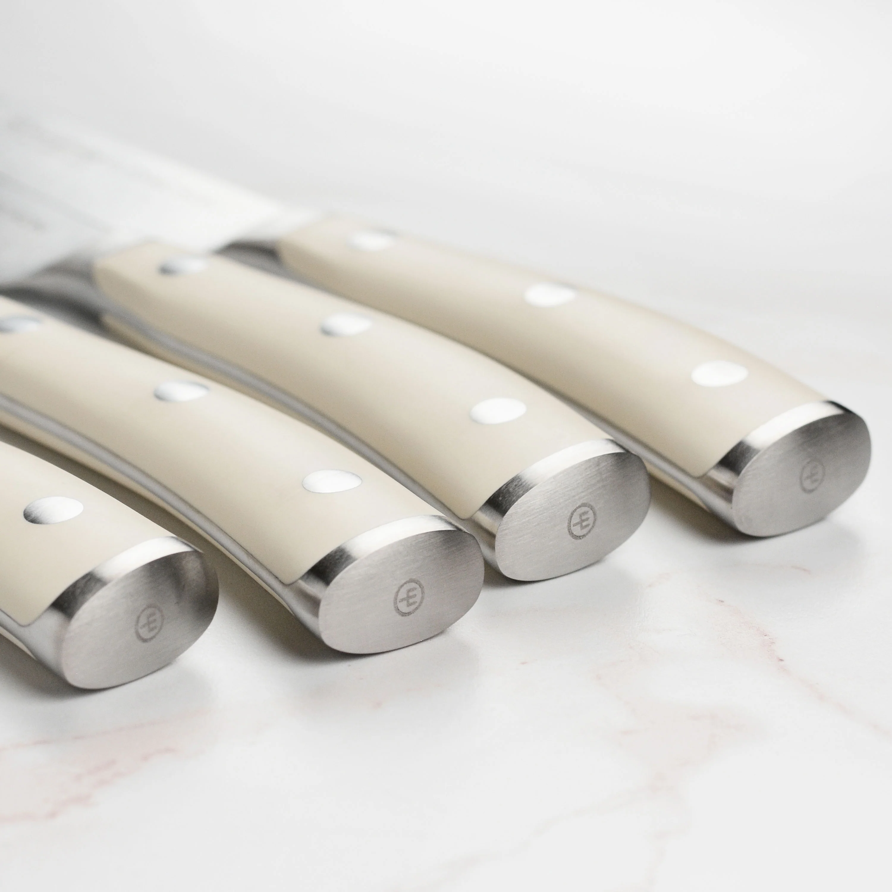 Wusthof Classic Ikon Creme 4 Piece Steak Knife Set with Wood Case - Image 5