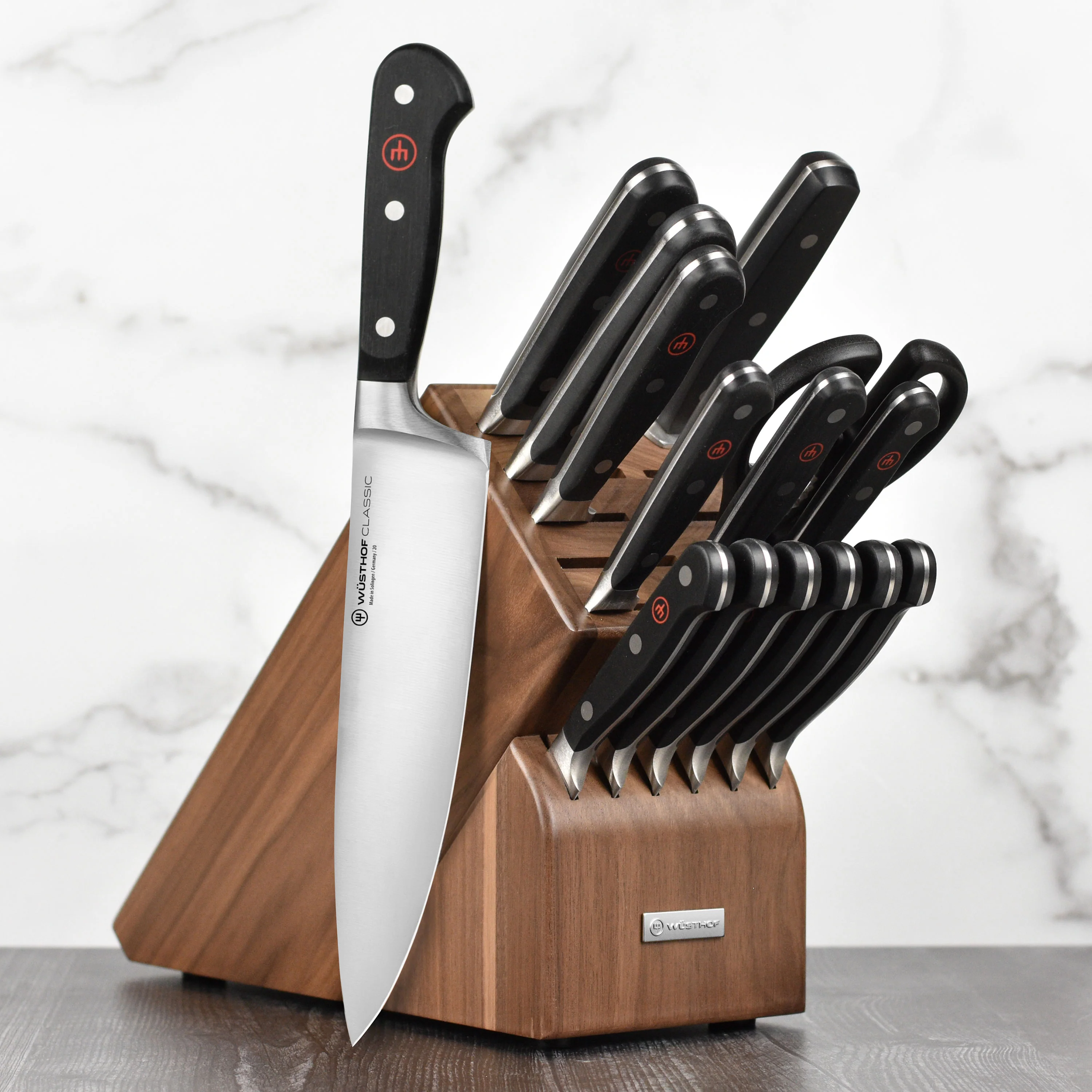 Wusthof 17 Slot Walnut Knife Block - Image 3