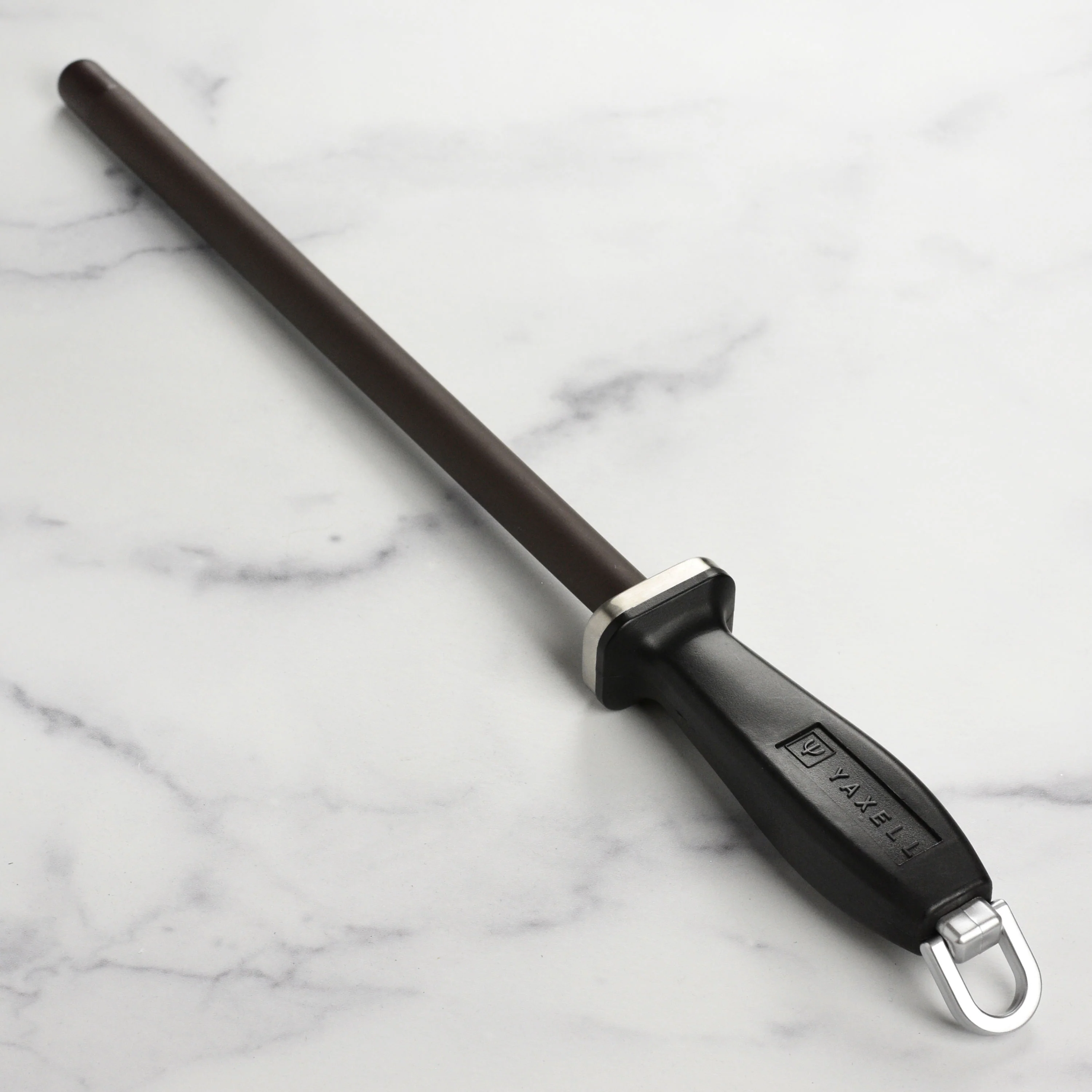 Yaxell 10.5" Reinforced Black Ceramic Sharpening Rod - Image 5