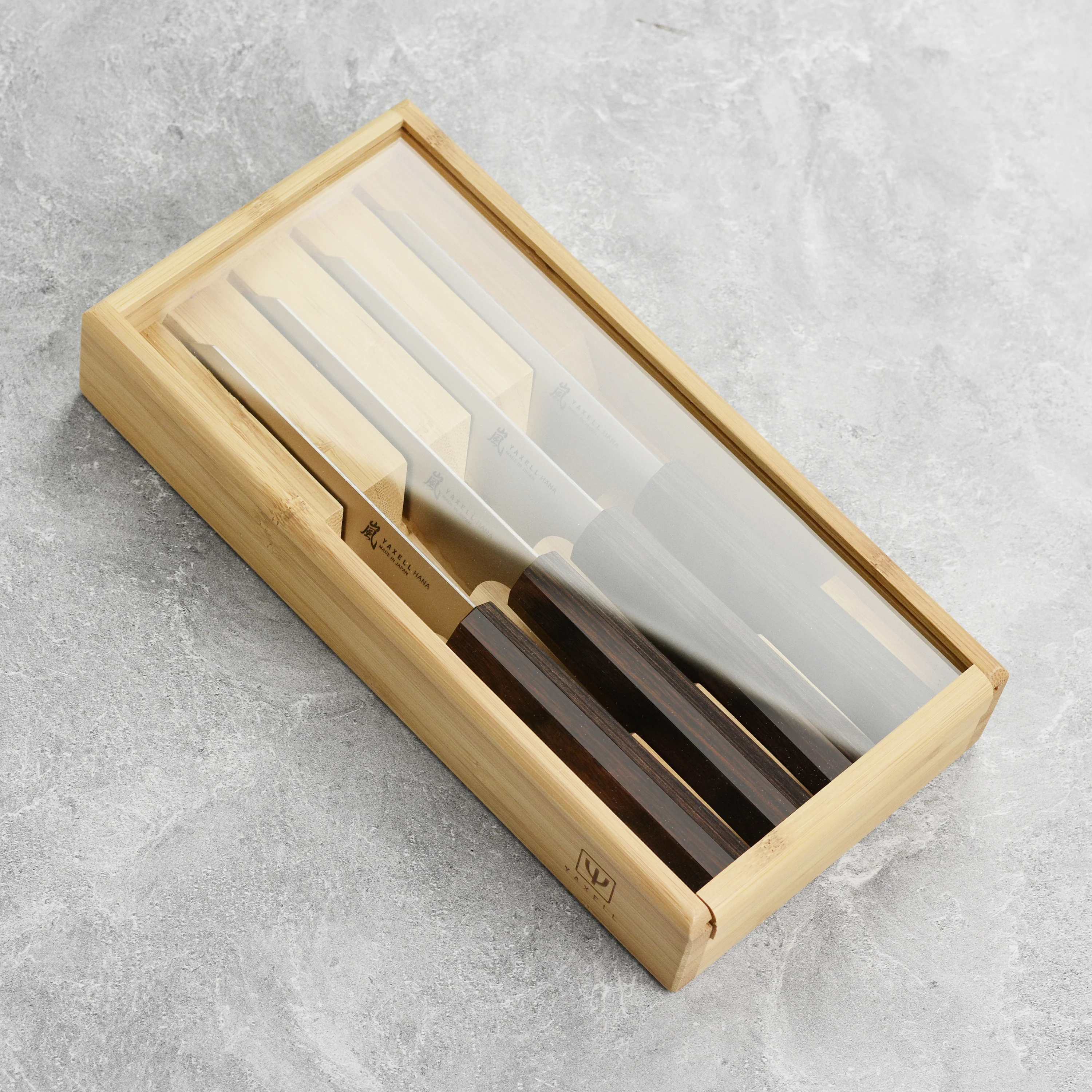 Yaxell Hana 4 Piece Steak Knife Set with Case - Image 3