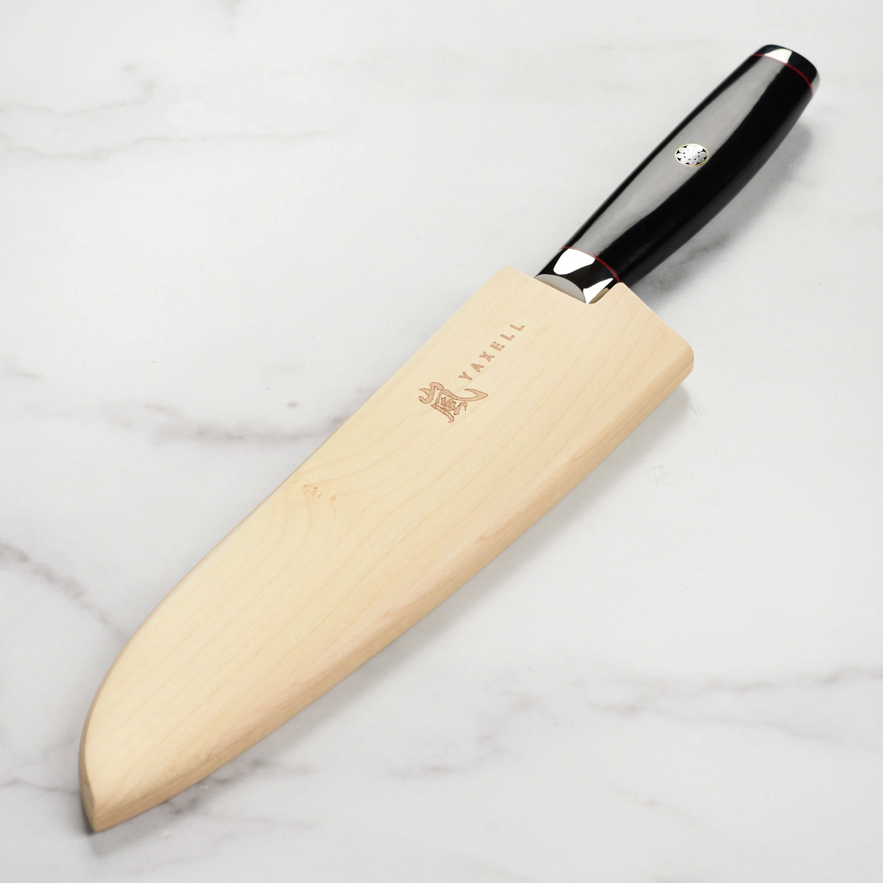 Yaxell Magnetic Wooden Sheath for 8" Chef's Knife - Image 4