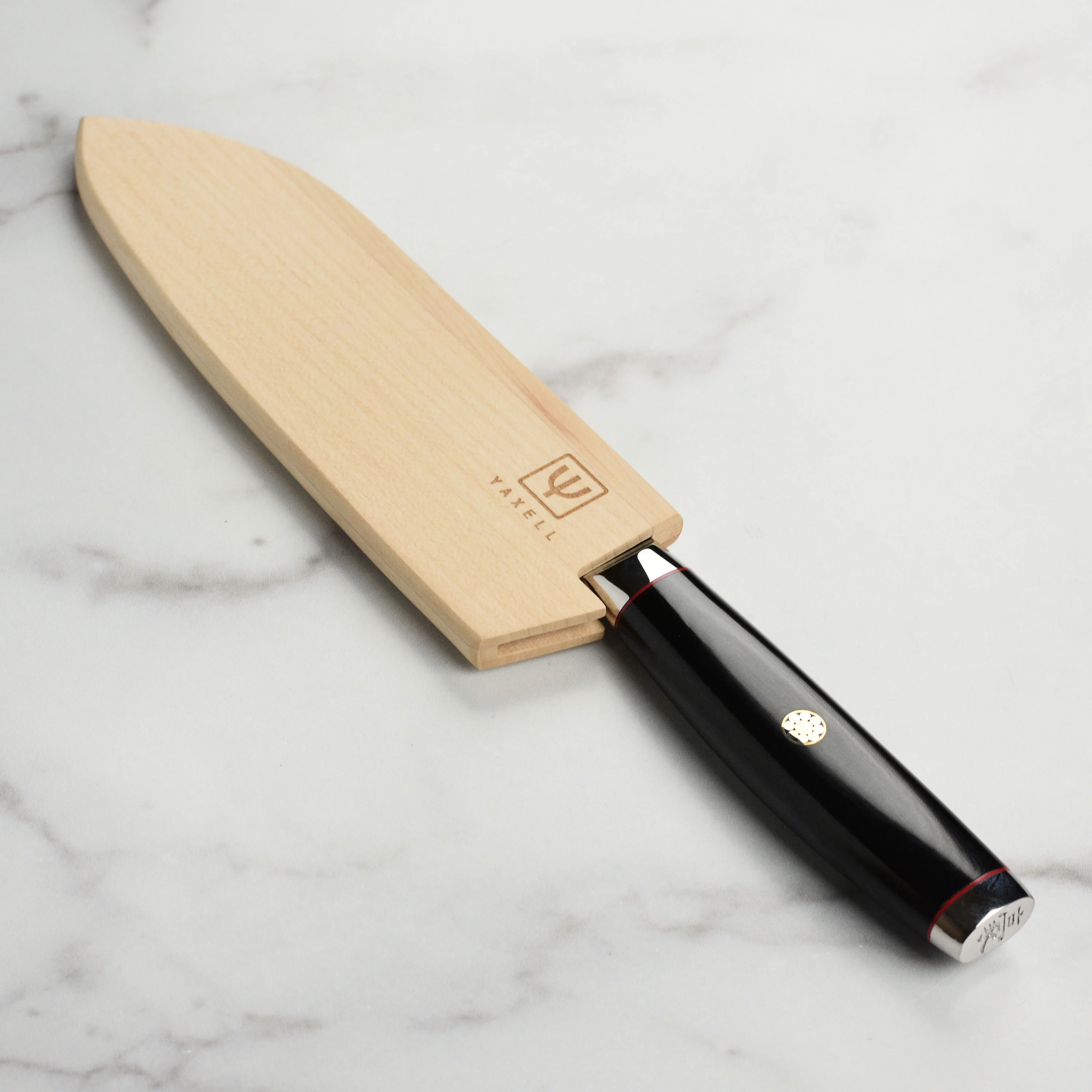 Yaxell Magnetic Wooden Sheath for 6.5" Santoku Knife - Image 5