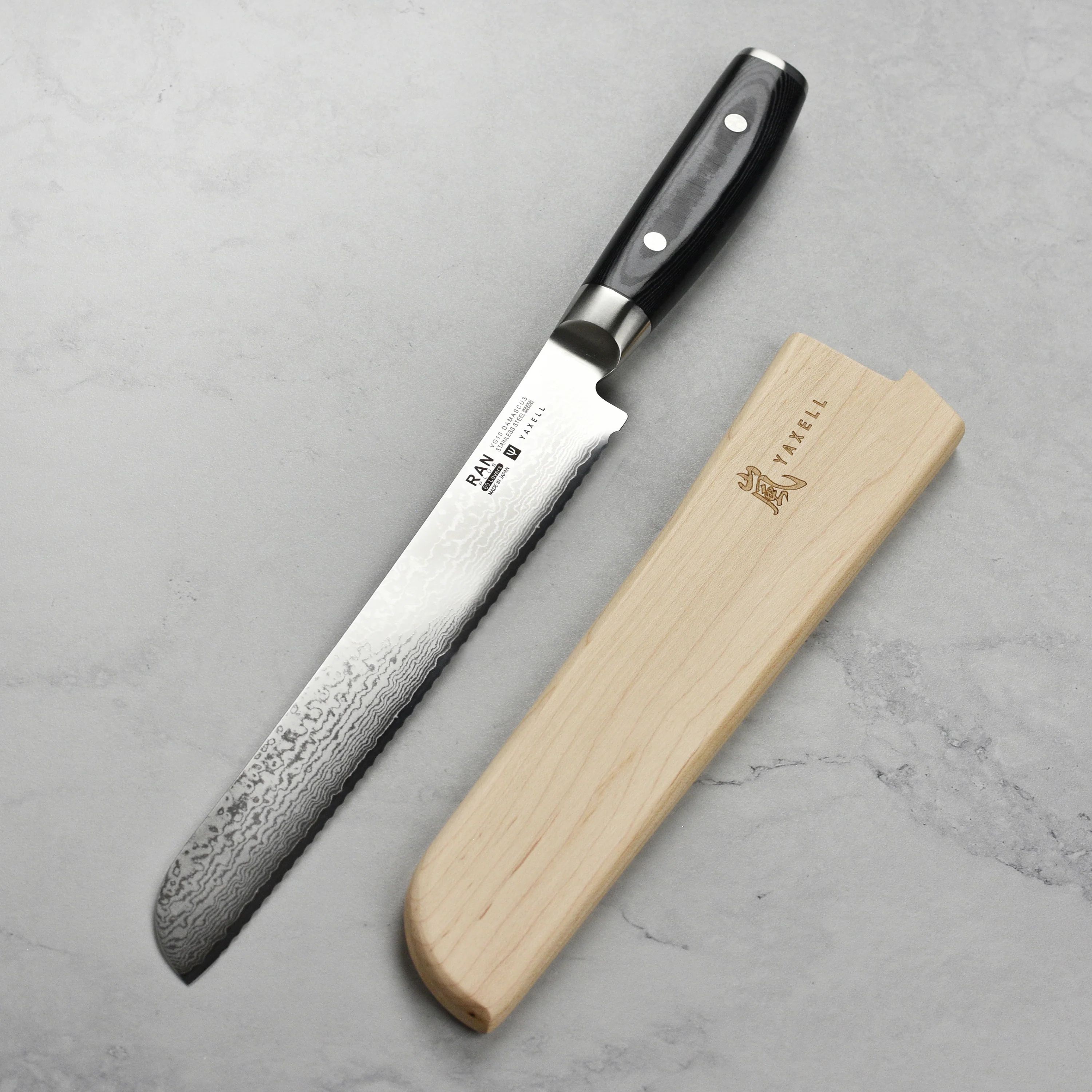 Yaxell Magnetic Wooden Sheath for 9" Bread & Slicing Knives - Image 7
