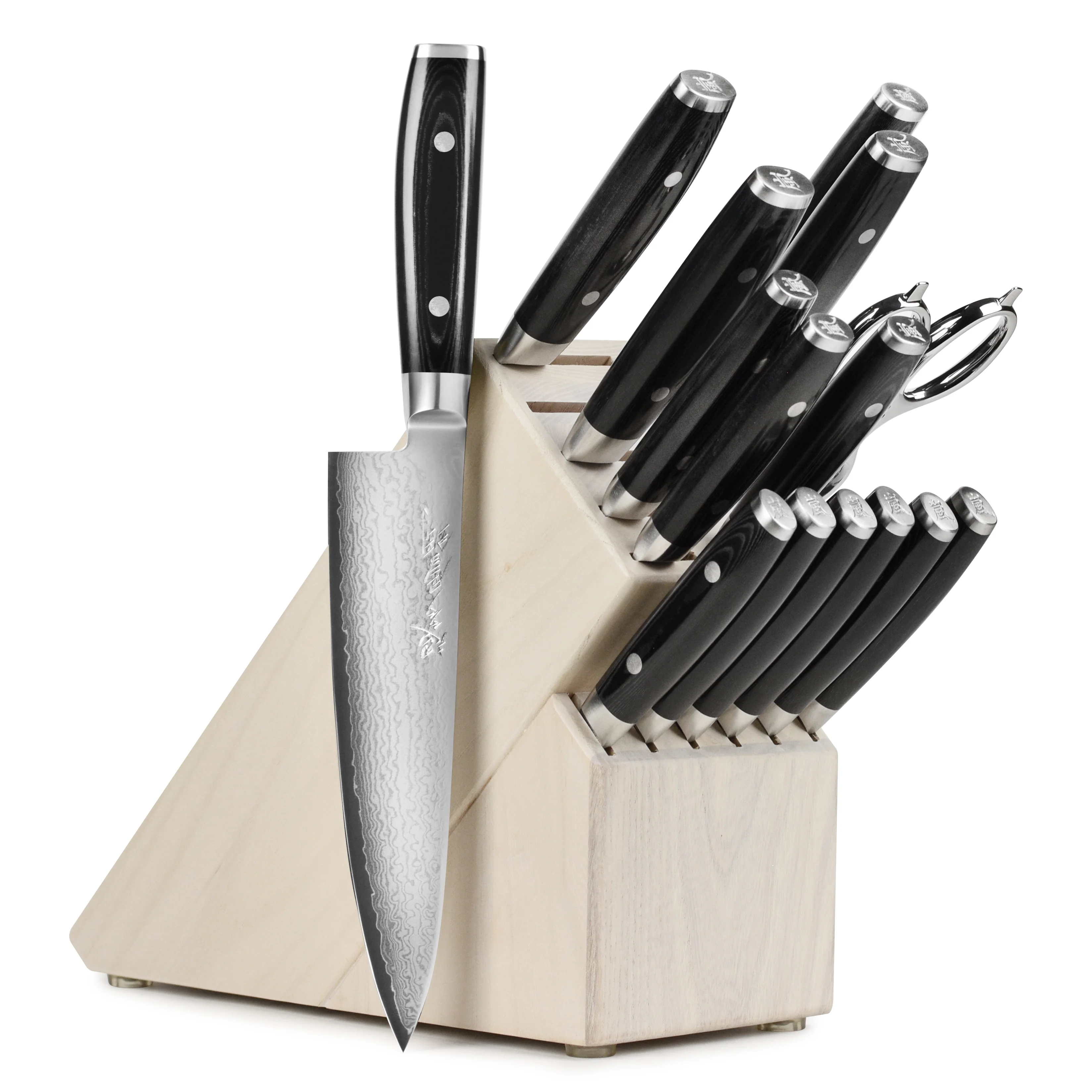 Yaxell Ran Plus 16 Piece Gray Ash Knife Block Set - Image 6