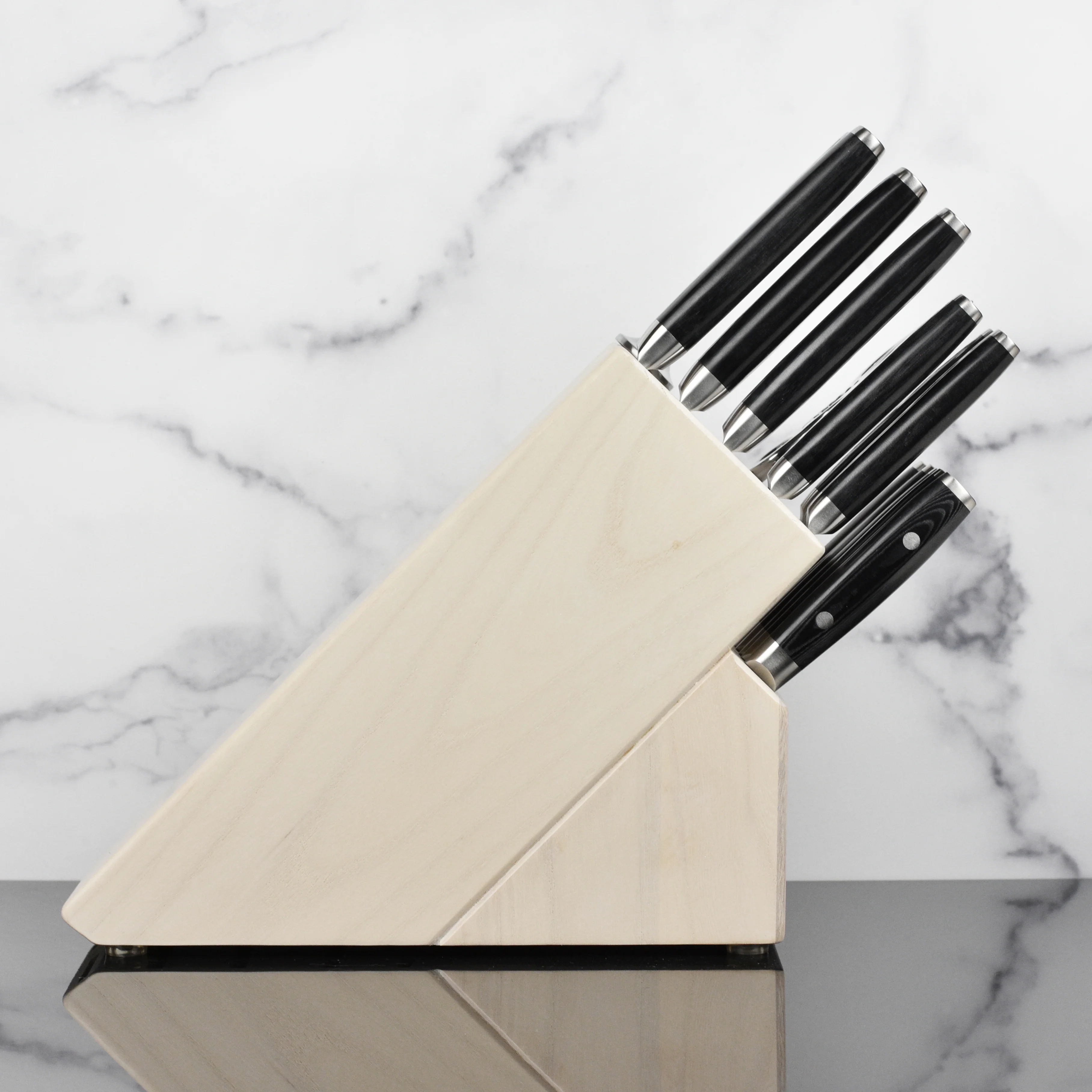 Yaxell Ran Plus 16 Piece Gray Ash Knife Block Set - Image 7