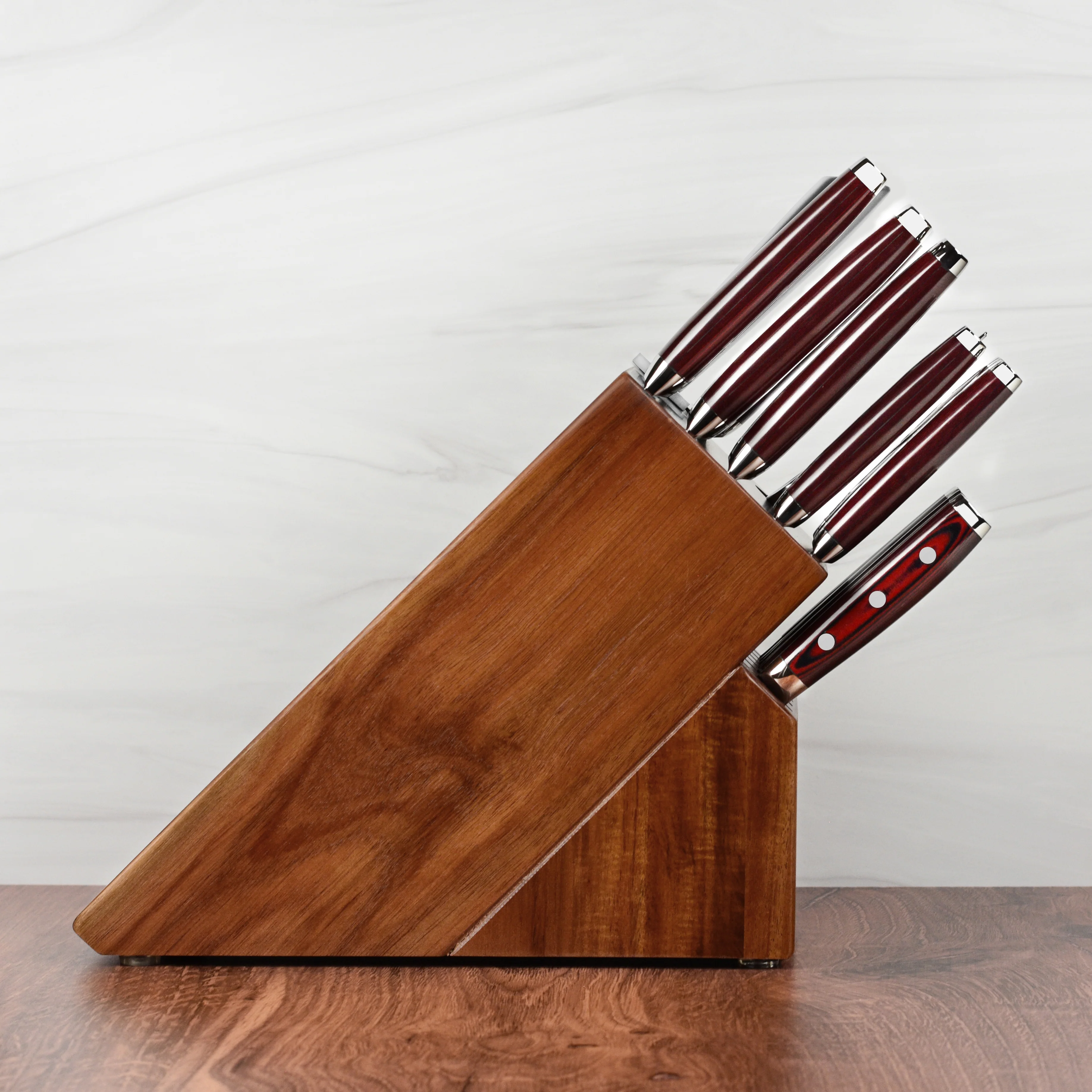 Yaxell Super Gou SG2 16 Piece Acacia Knife Block Set - Image 7