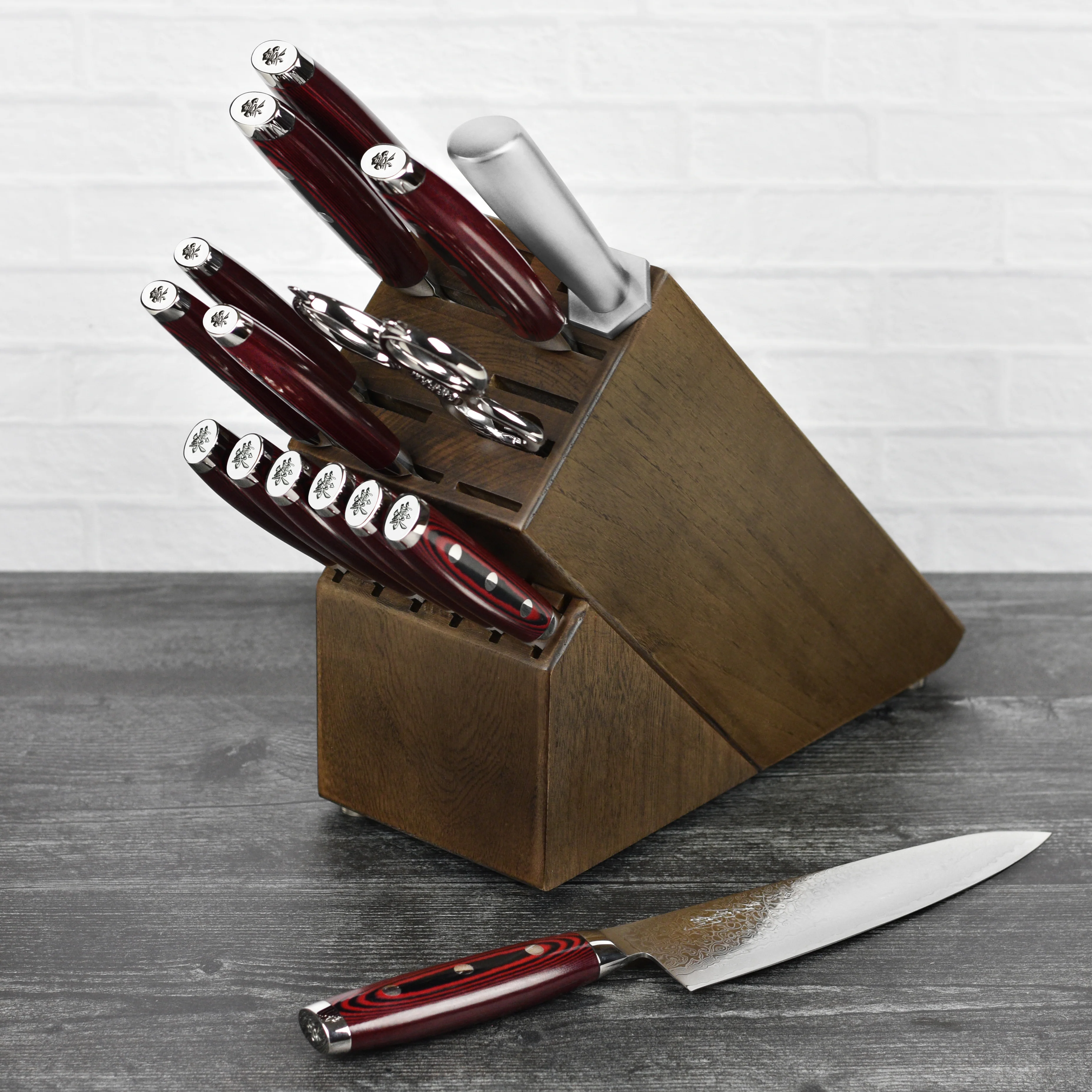 Yaxell Super Gou SG2 16 Piece Dark Ash Knife Block Set - Image 3