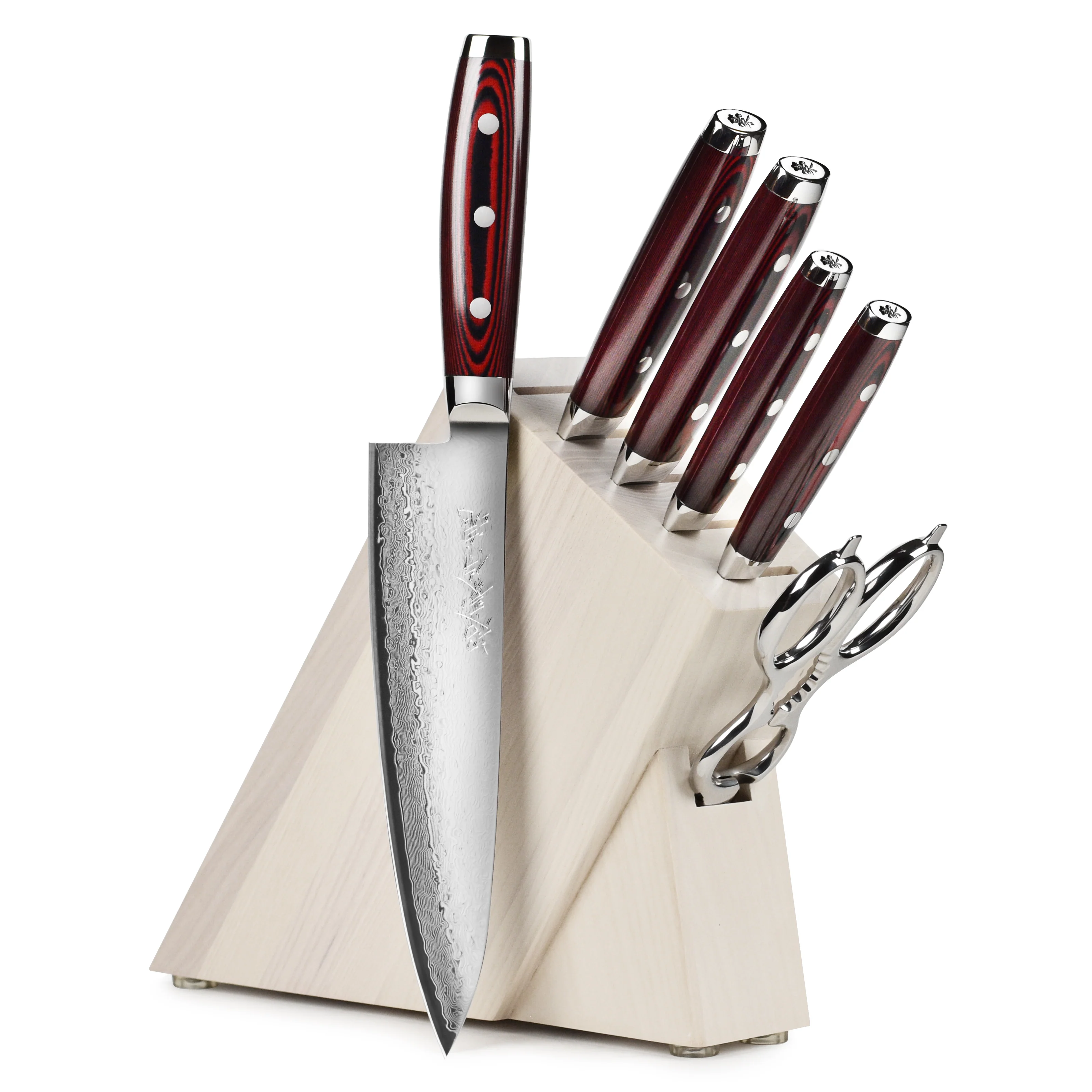 Yaxell Super Gou SG2 7 Piece Gray Ash Slim Knife Block Set - Image 6