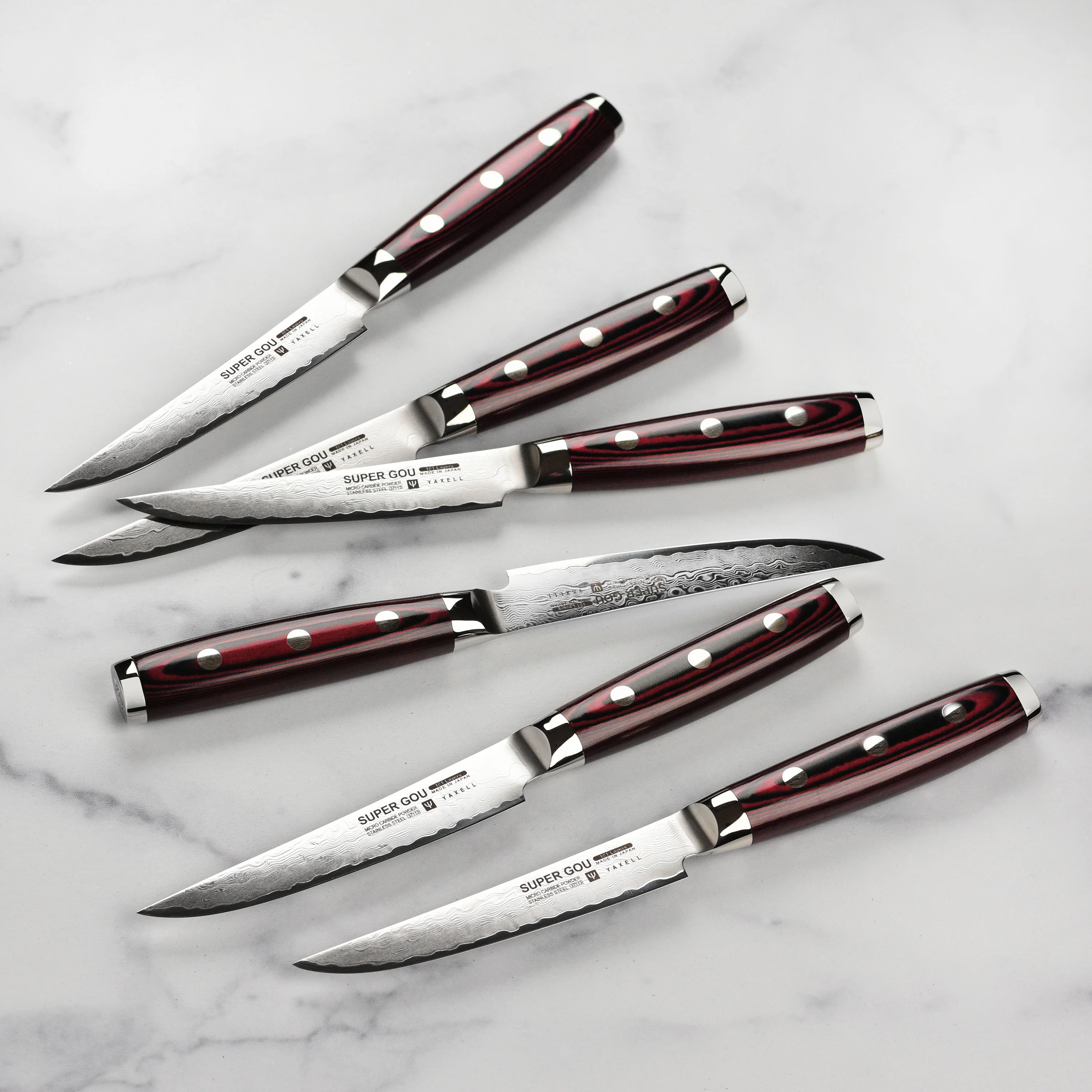 Yaxell Super Gou SG2 6 Piece Steak Knife Set - Image 3