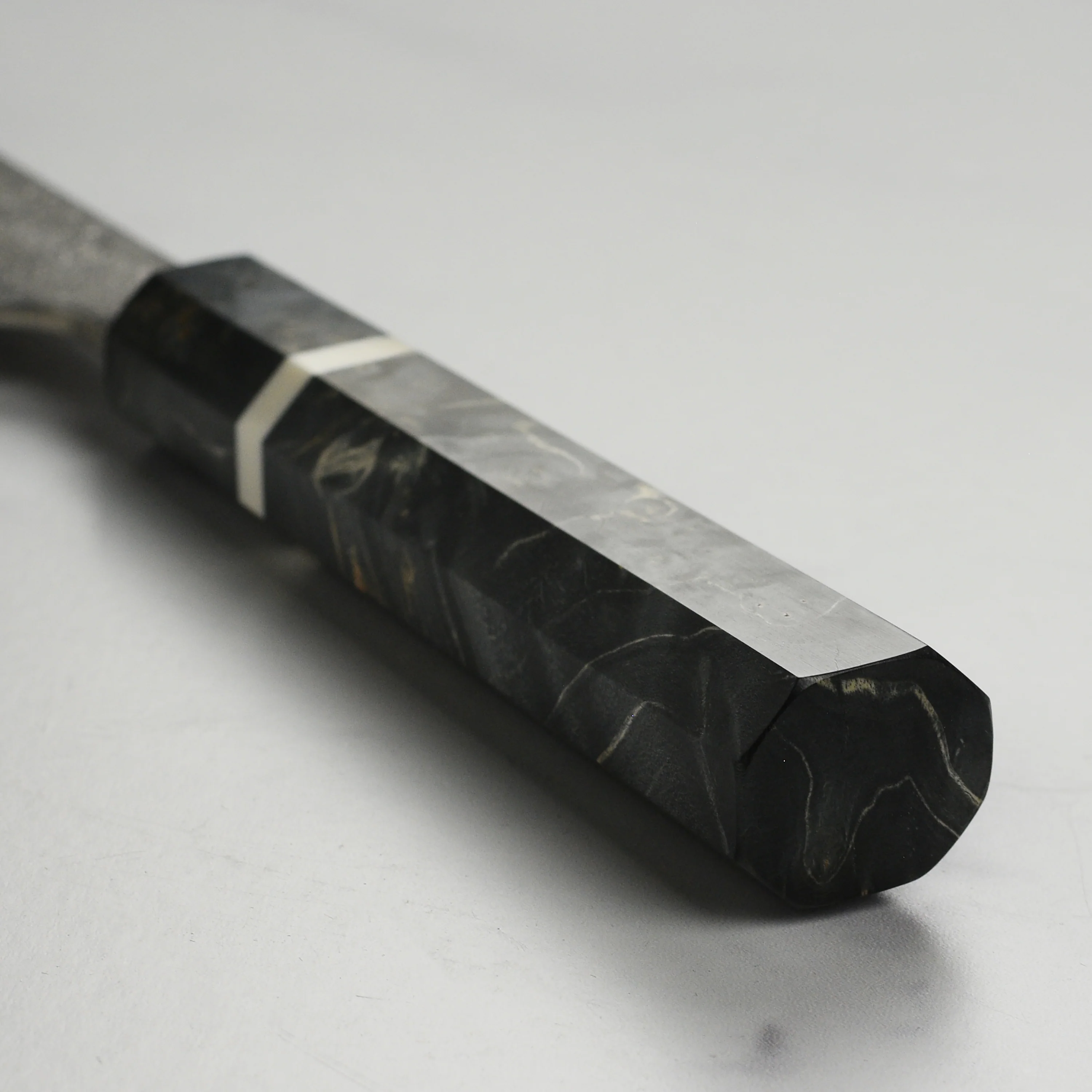 Yoshikane SKD Nashiji Stainless Clad 9.4" Gyuto, Extra Tall - Image 2