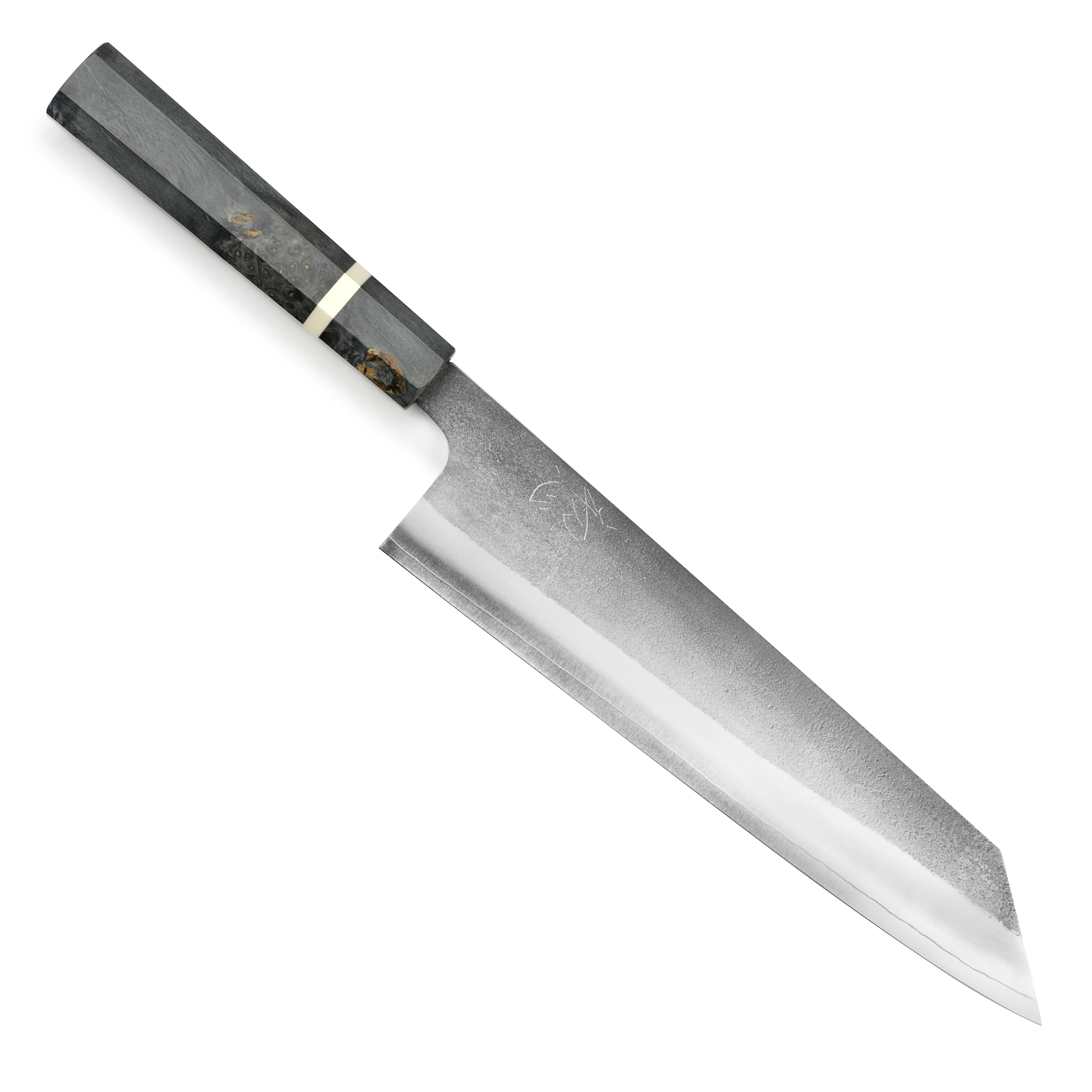 Yoshikane SKD Nashiji Stainless Clad 9.4" Kiritsuke, Stabilized Birch - Image 5