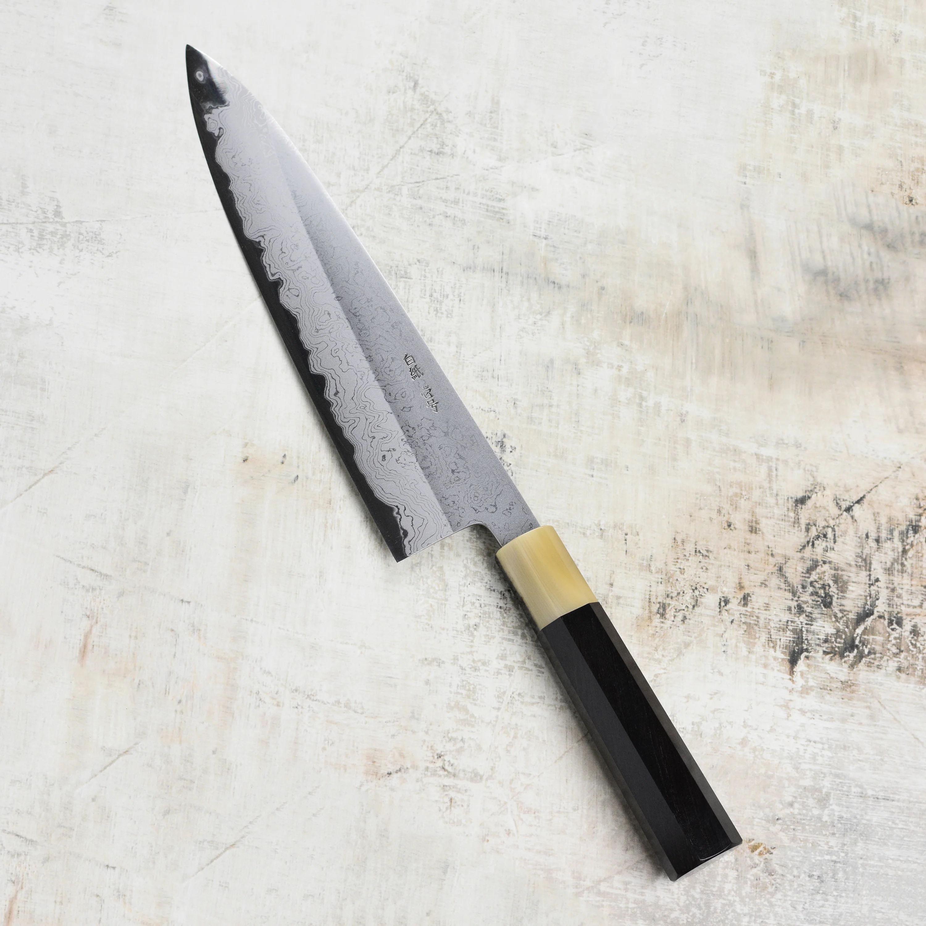 Yoshikazu Tanaka Shirogami #1 Damascus 9.4" Gyuto - Image 4