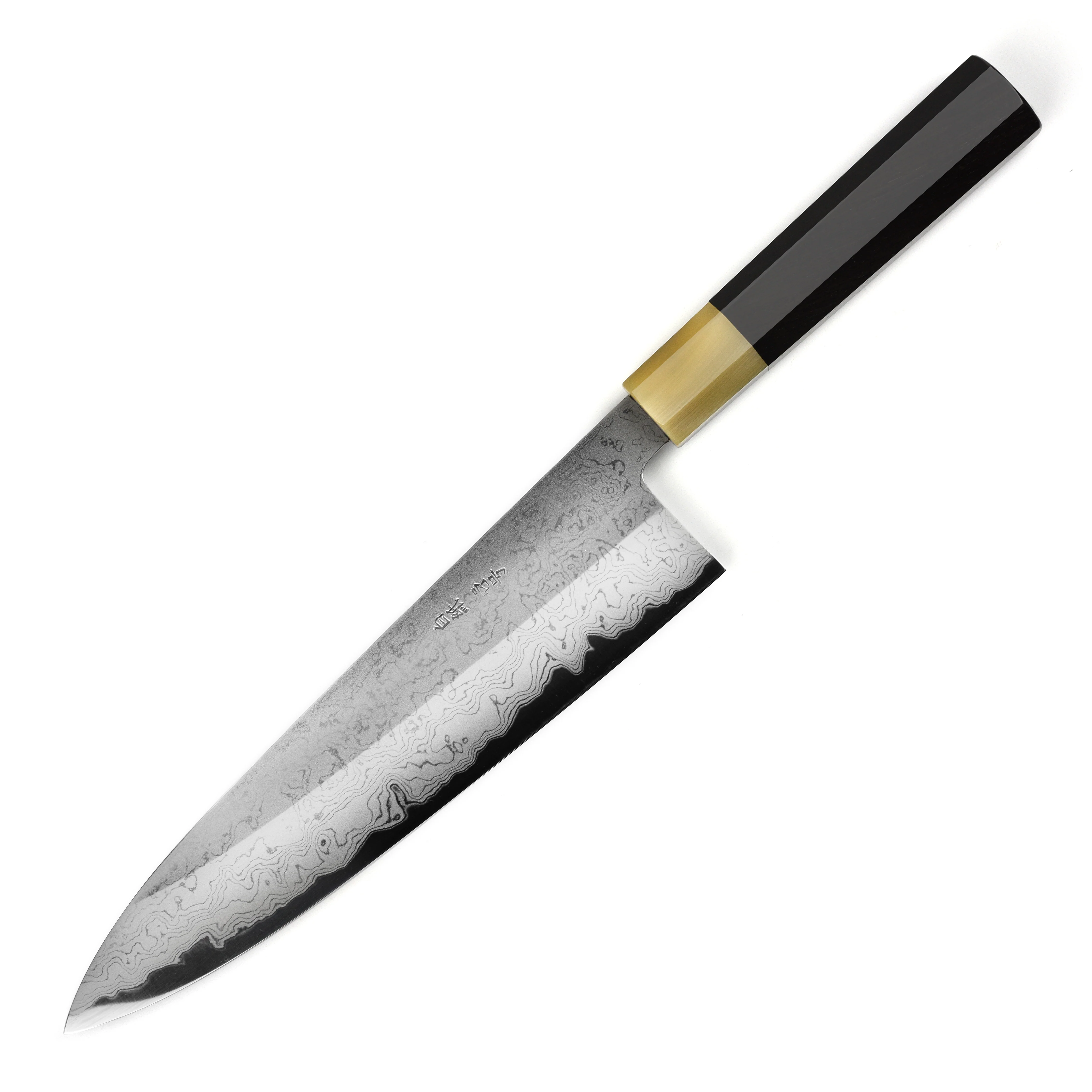 Yoshikazu Tanaka Shirogami #1 Damascus 9.4" Gyuto - Image 9