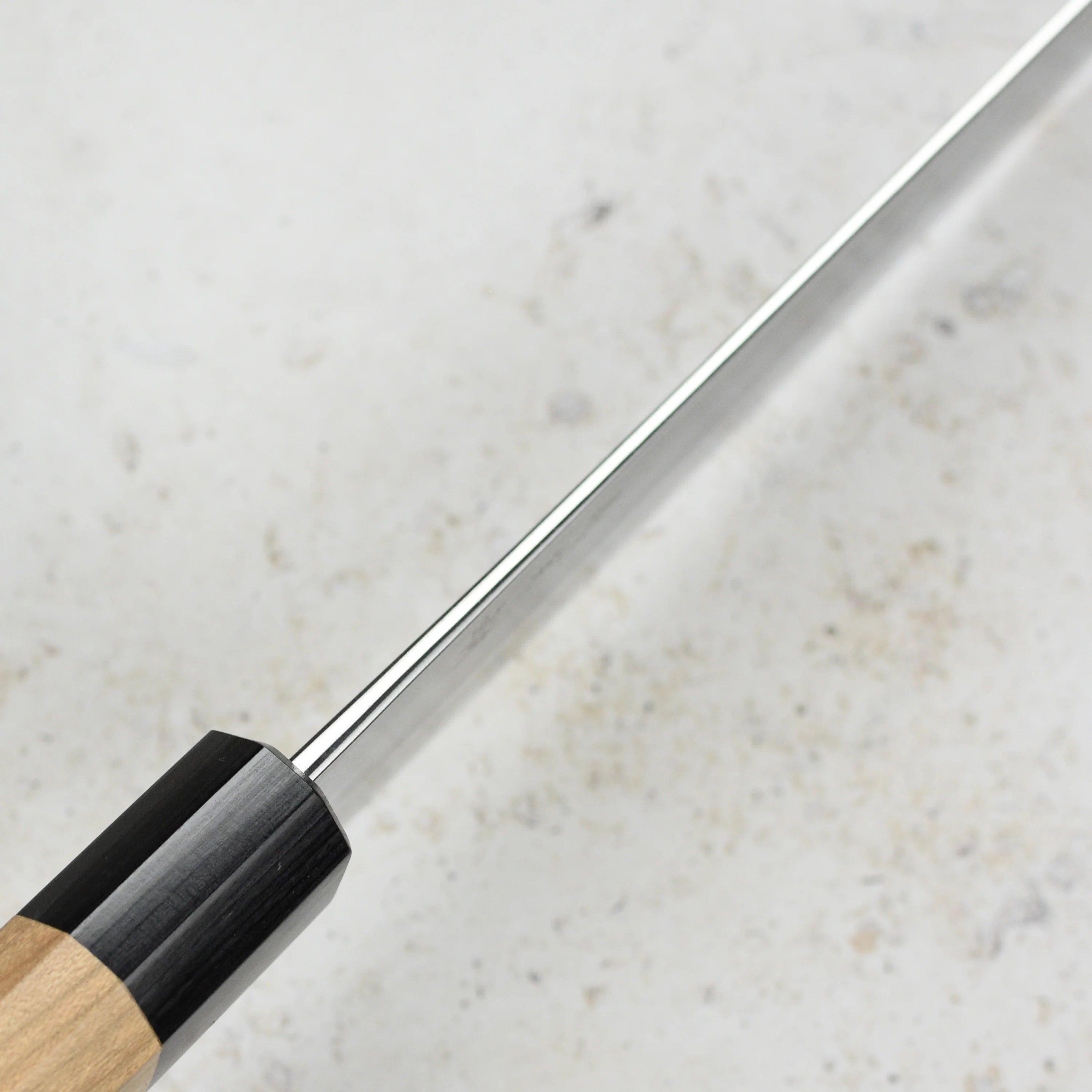 Yoshimi Kato Aogami Super Nashiji Stainless Clad 8.25" Gyuto - Image 4