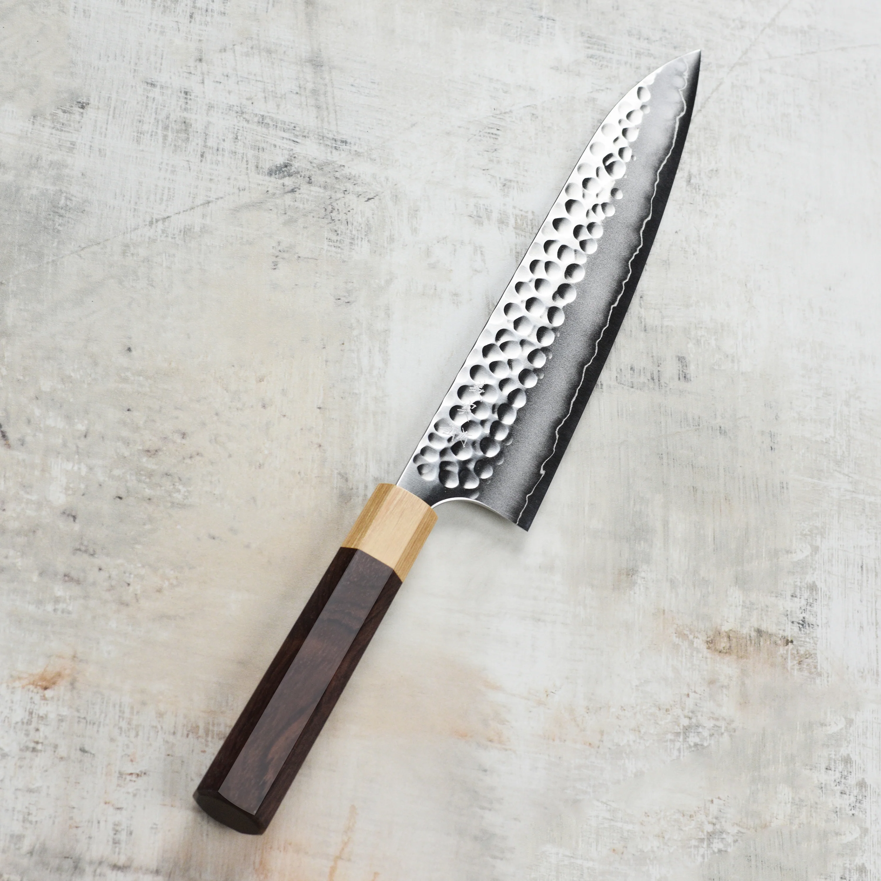 Yoshimi Kato Forged Ginsan Stainless Clad 8.25" Gyuto - Image 3