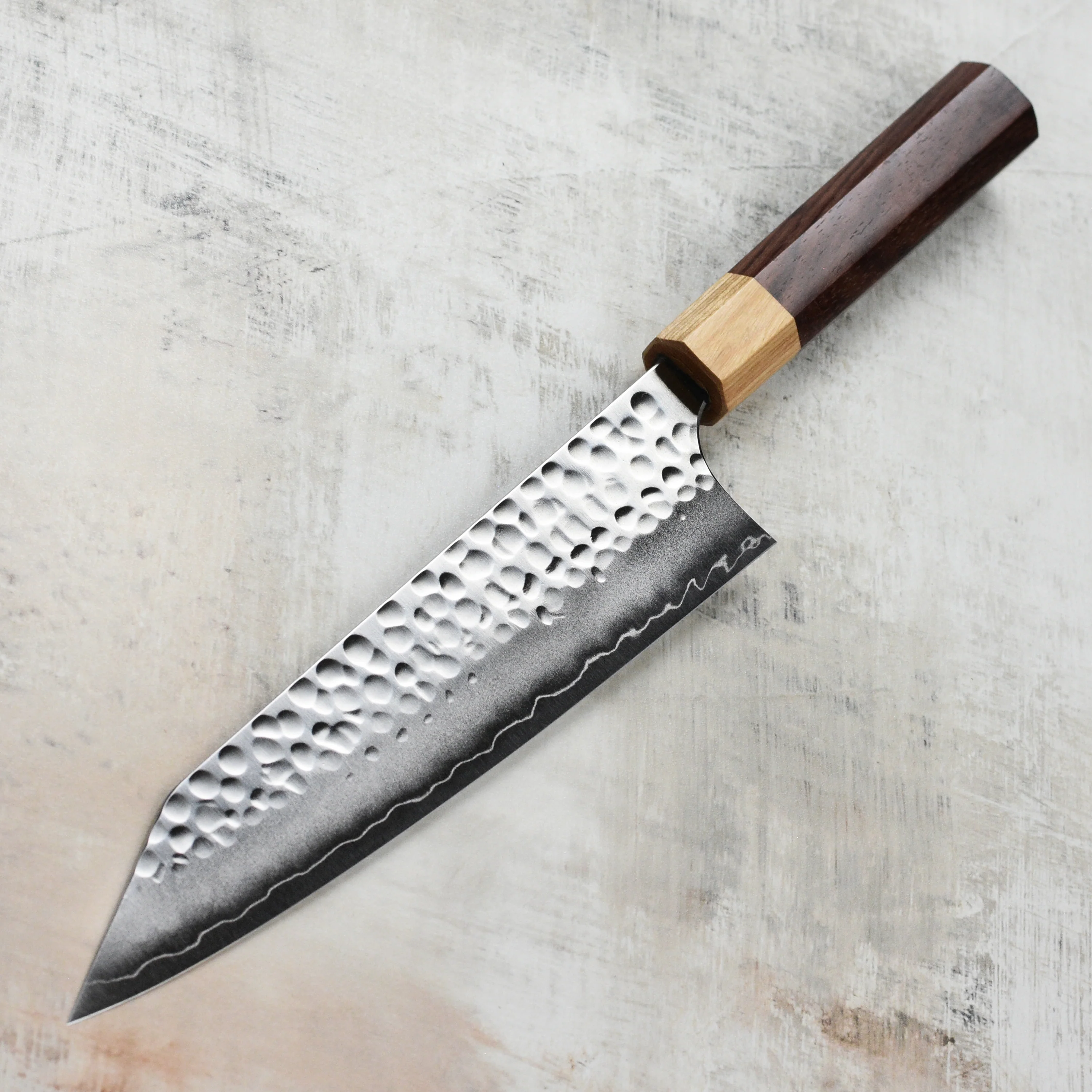 Yoshimi Kato Forged Ginsan Stainless Clad 8.25" Kiritsuke - Image 8